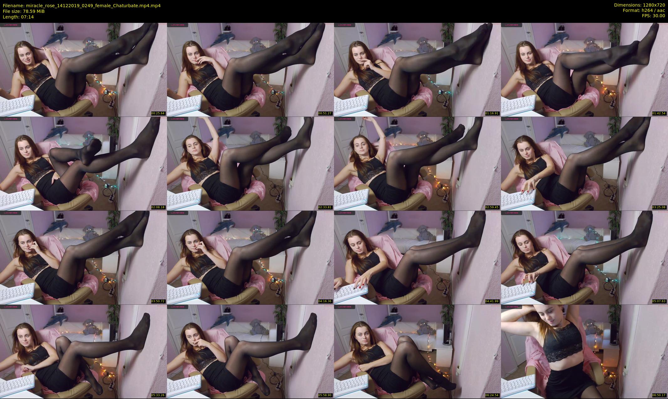 miracle_rose — 8 minute Chaturbate female cam show recording, 720p, Dec 14, 2019