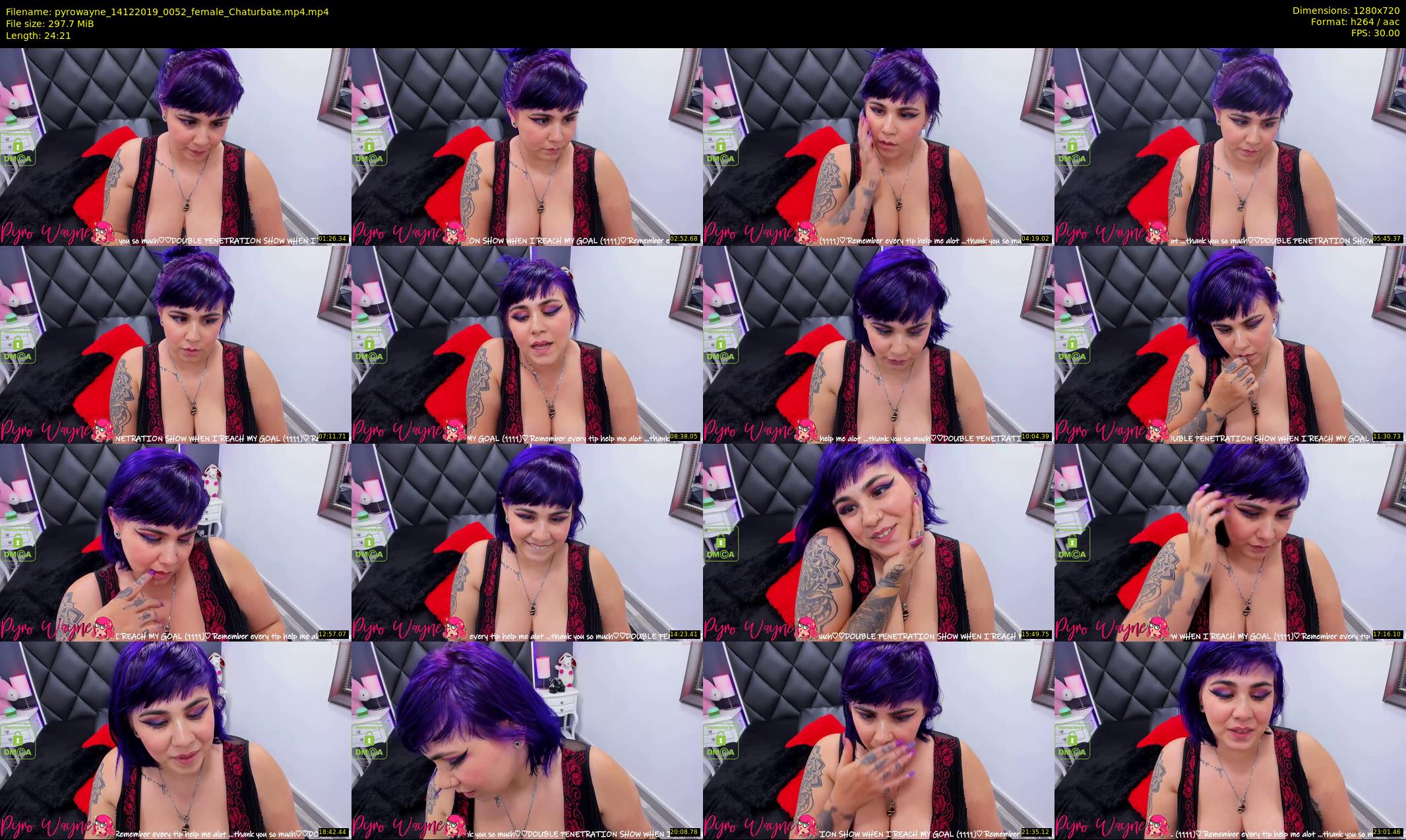 pyrowayne — 25 minute Chaturbate female cam show recording, 720p, Dec 14, 2019