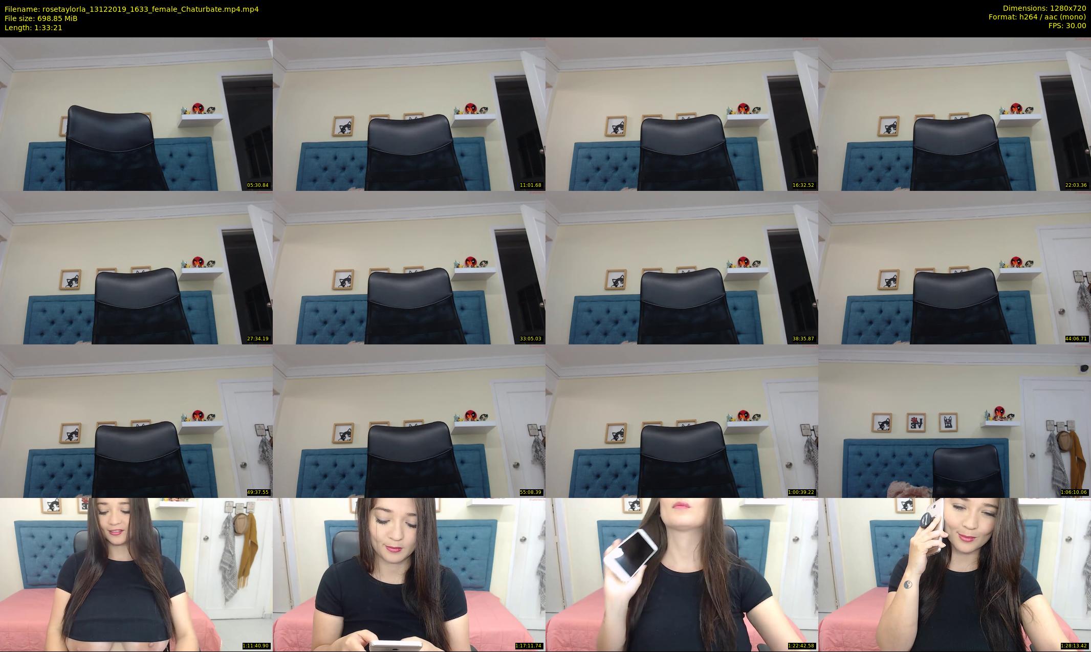 rosetaylorla — 94 minute Chaturbate female cam show recording, 720p, Dec 13, 2019
