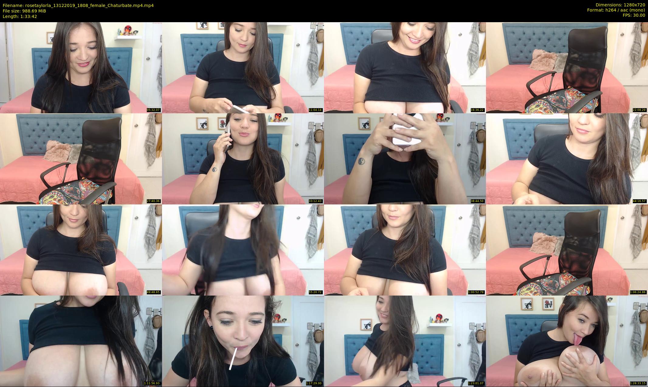 rosetaylorla — 94 minute Chaturbate female cam show recording, 720p, Dec 13, 2019