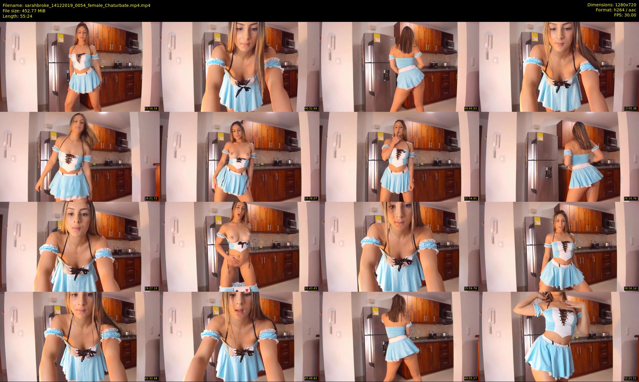sarahbroke — 56 minute Chaturbate female cam show recording, 720p, Dec 14, 2019