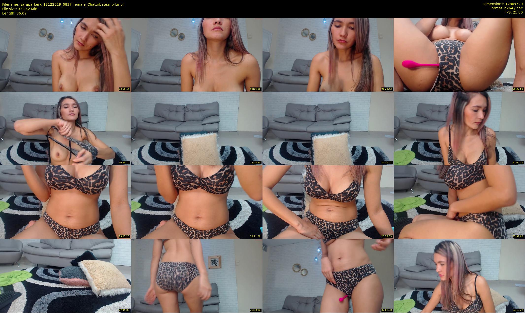 saraparkerx — 37 minute Chaturbate female cam show recording, 720p, Dec 13, 2019