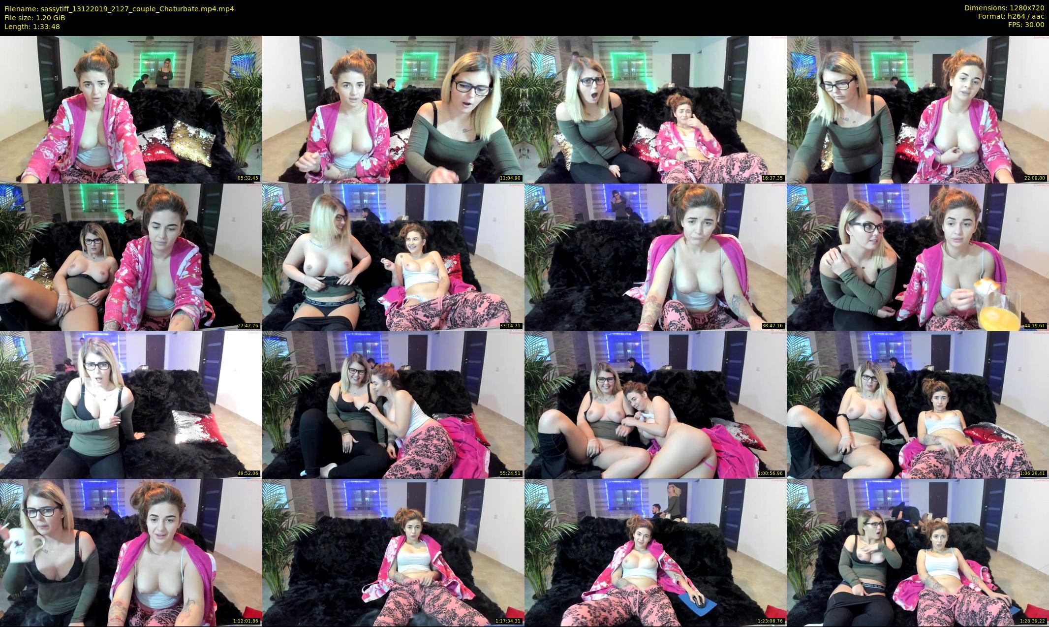 sassytiff — 94 minute Chaturbate couple cam show recording, 720p, Dec 13, 2019