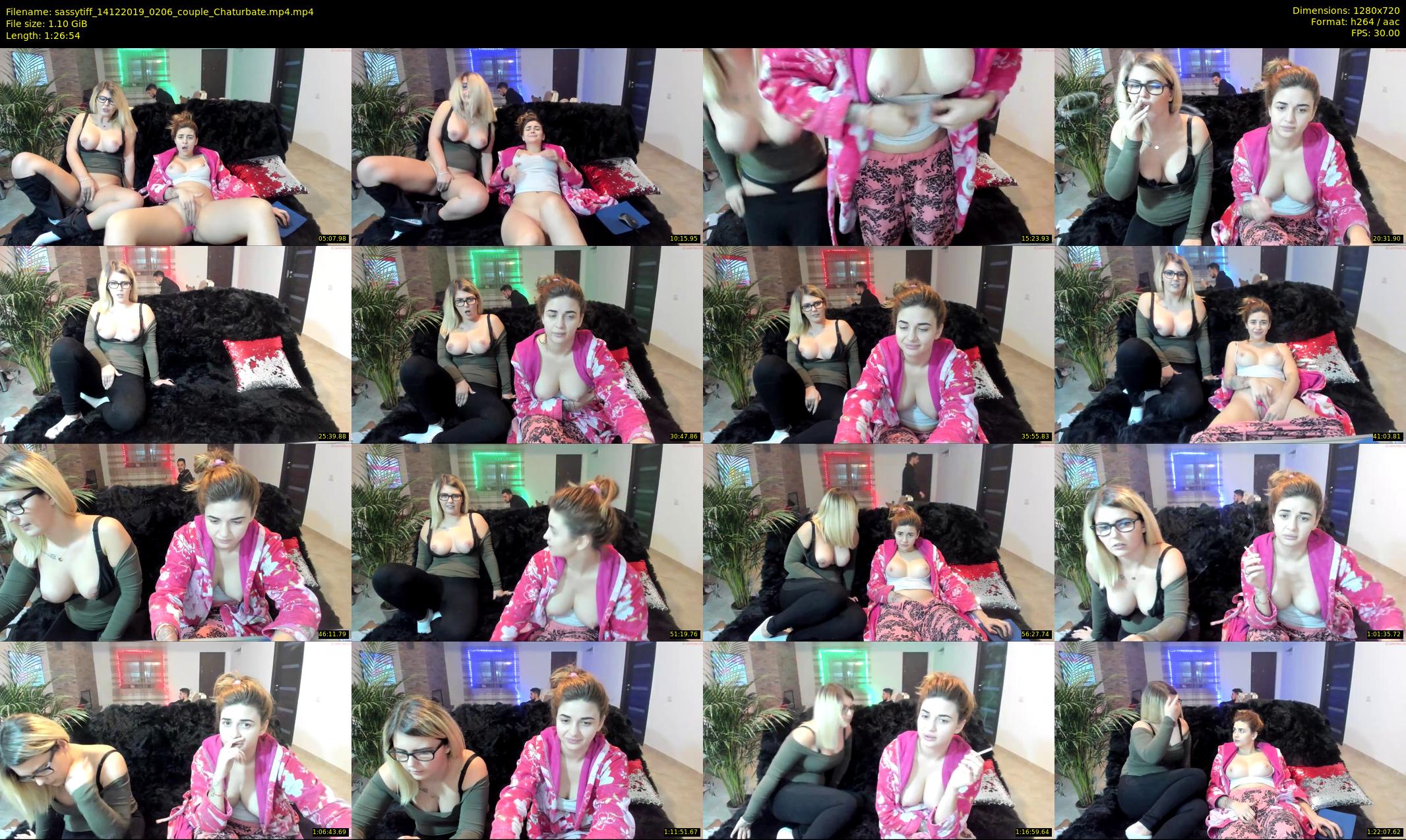 sassytiff — 87 minute Chaturbate couple cam show recording, 720p, Dec 14, 2019