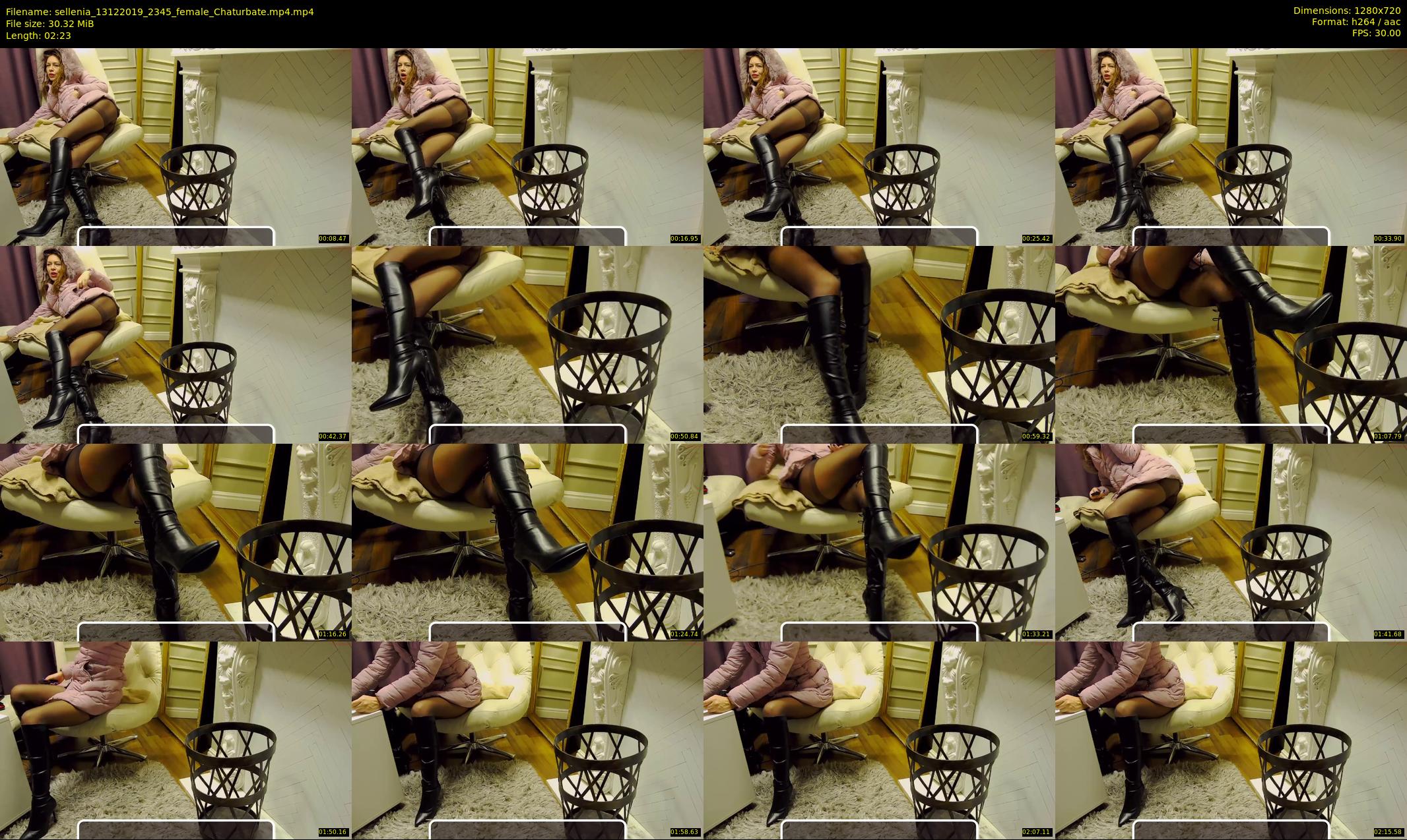 sellenia — 3 minute Chaturbate female cam show recording, 720p, Dec 13, 2019