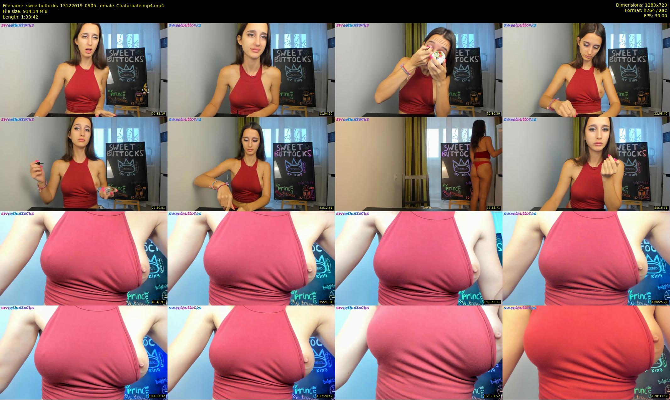 sweetbuttocks — 94 minute Chaturbate female cam show recording, 720p, Dec 13, 2019