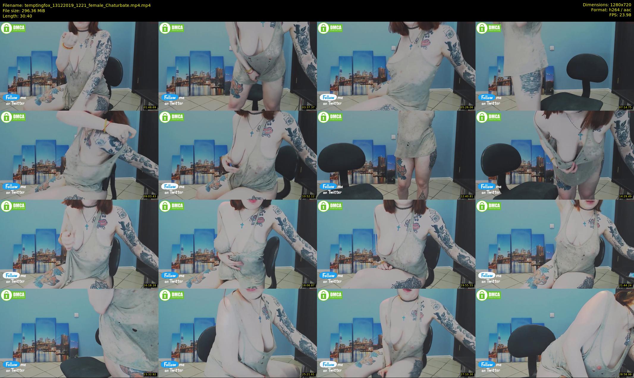 temptingfox — 31 minute Chaturbate female cam show recording, 720p, Dec 13, 2019