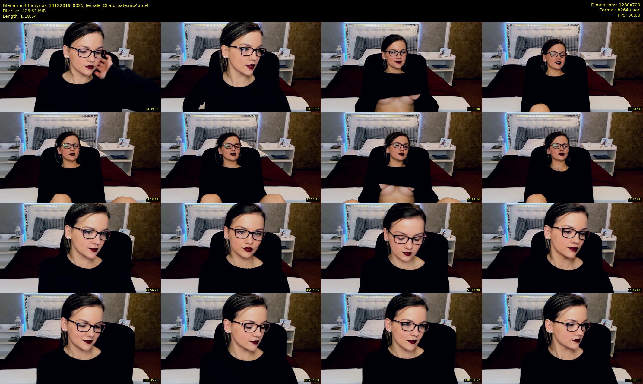 tiffanyriox — 79 minute Chaturbate female cam show recording, 720p, Dec 14, 2019