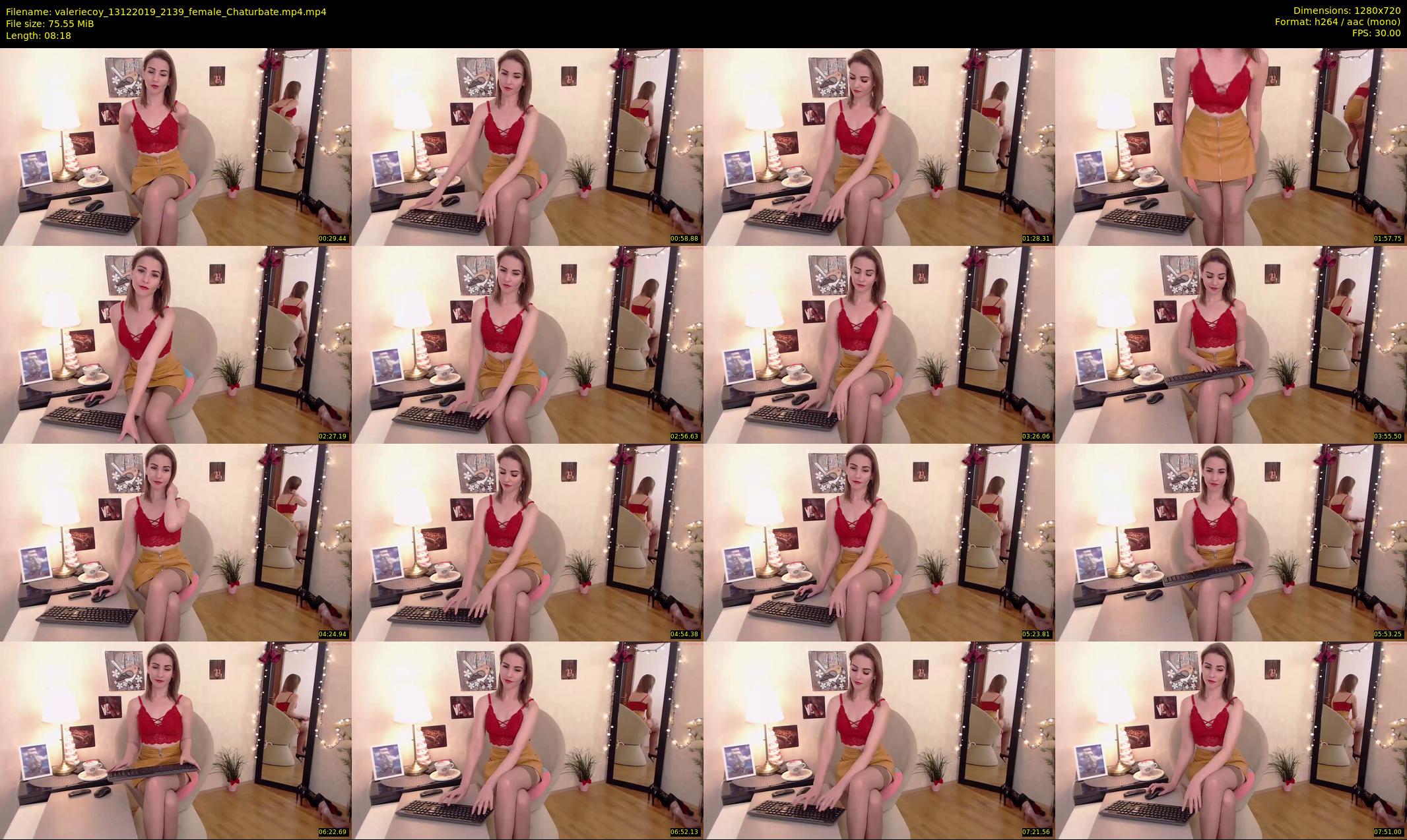 valeriecoy — 9 minute Chaturbate female cam show recording, 720p, Dec 13, 2019