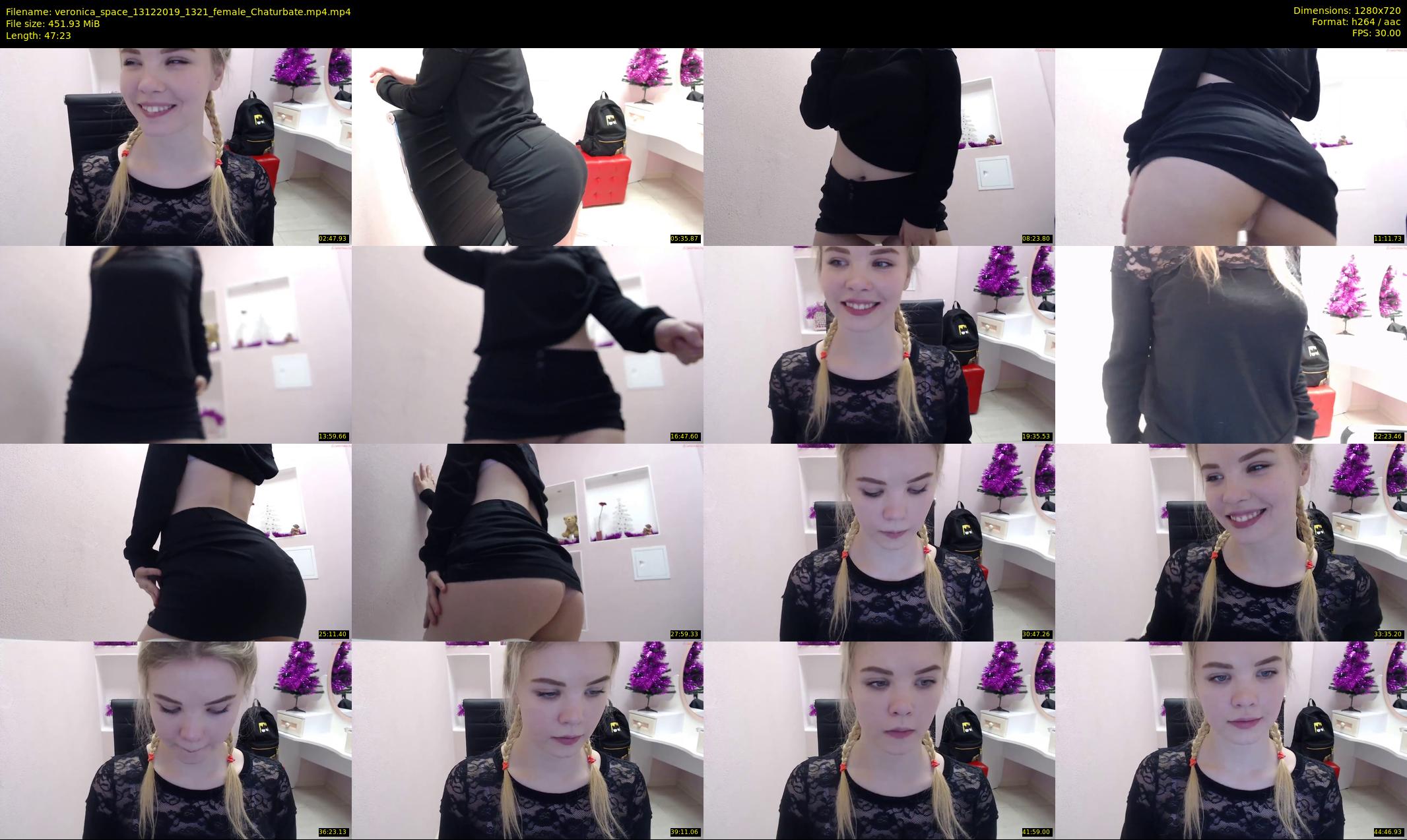 veronica_space — 48 minute Chaturbate female cam show recording, 720p, Dec 13, 2019