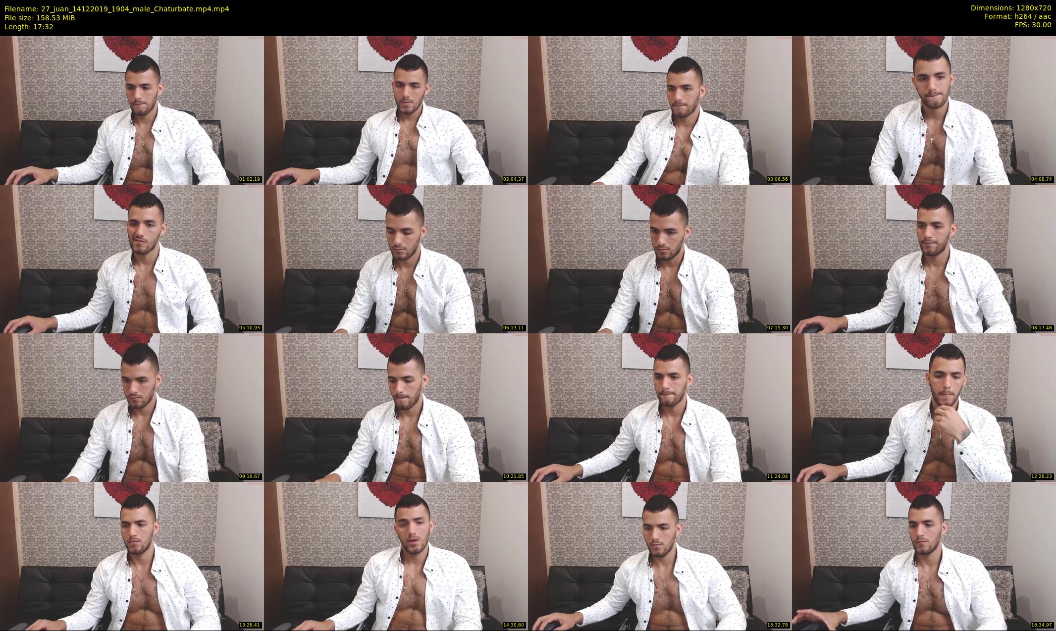 27_juan — 18 minute Chaturbate male cam show recording, 720p, Dec 14, 2019