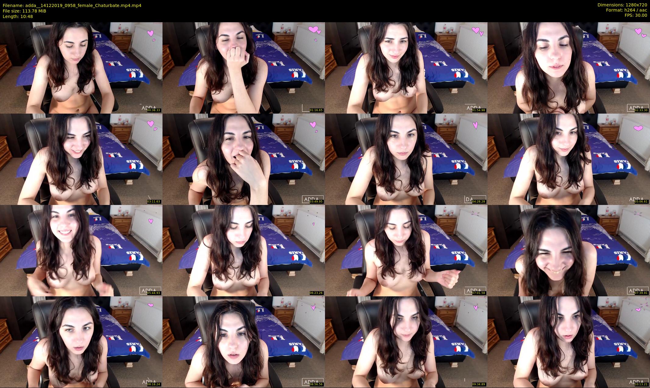 adda_ — 11 minute Chaturbate female cam show recording, 720p, Dec 14, 2019