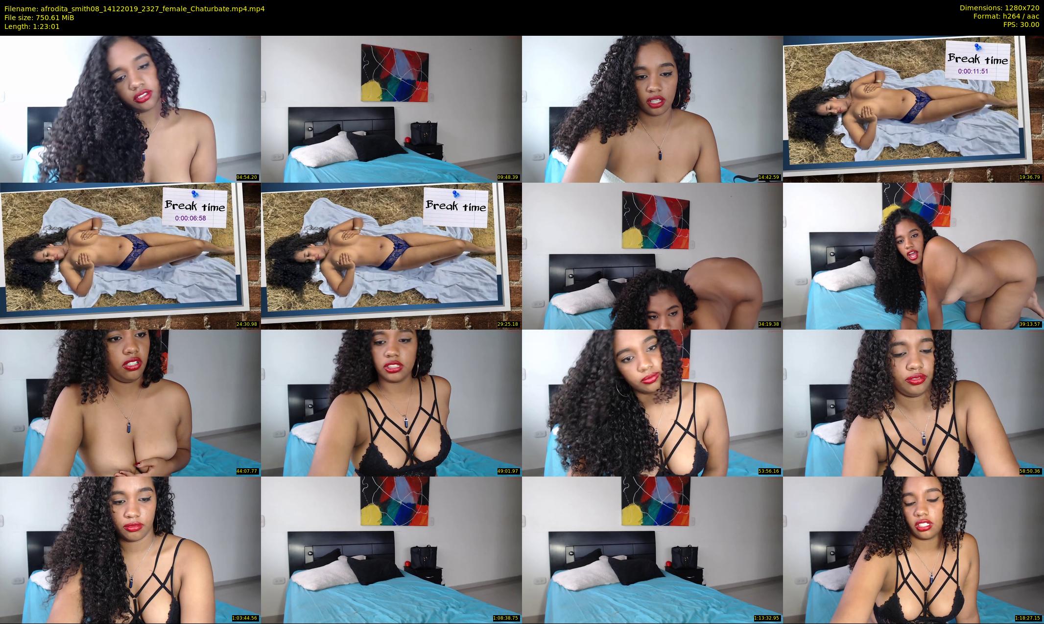 afrodita_smith08 — 84 minute Chaturbate female cam show recording, 720p, Dec 14, 2019