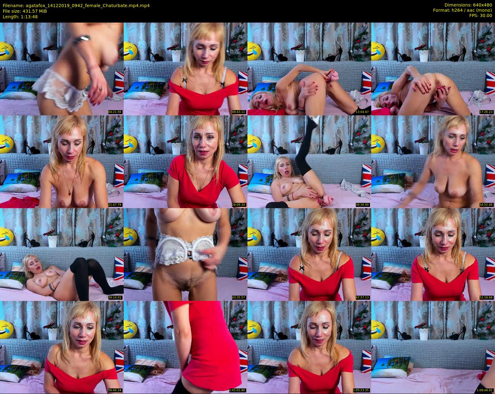 agatafox — 74 minute Chaturbate female cam show recording, 480p, Dec 14, 2019