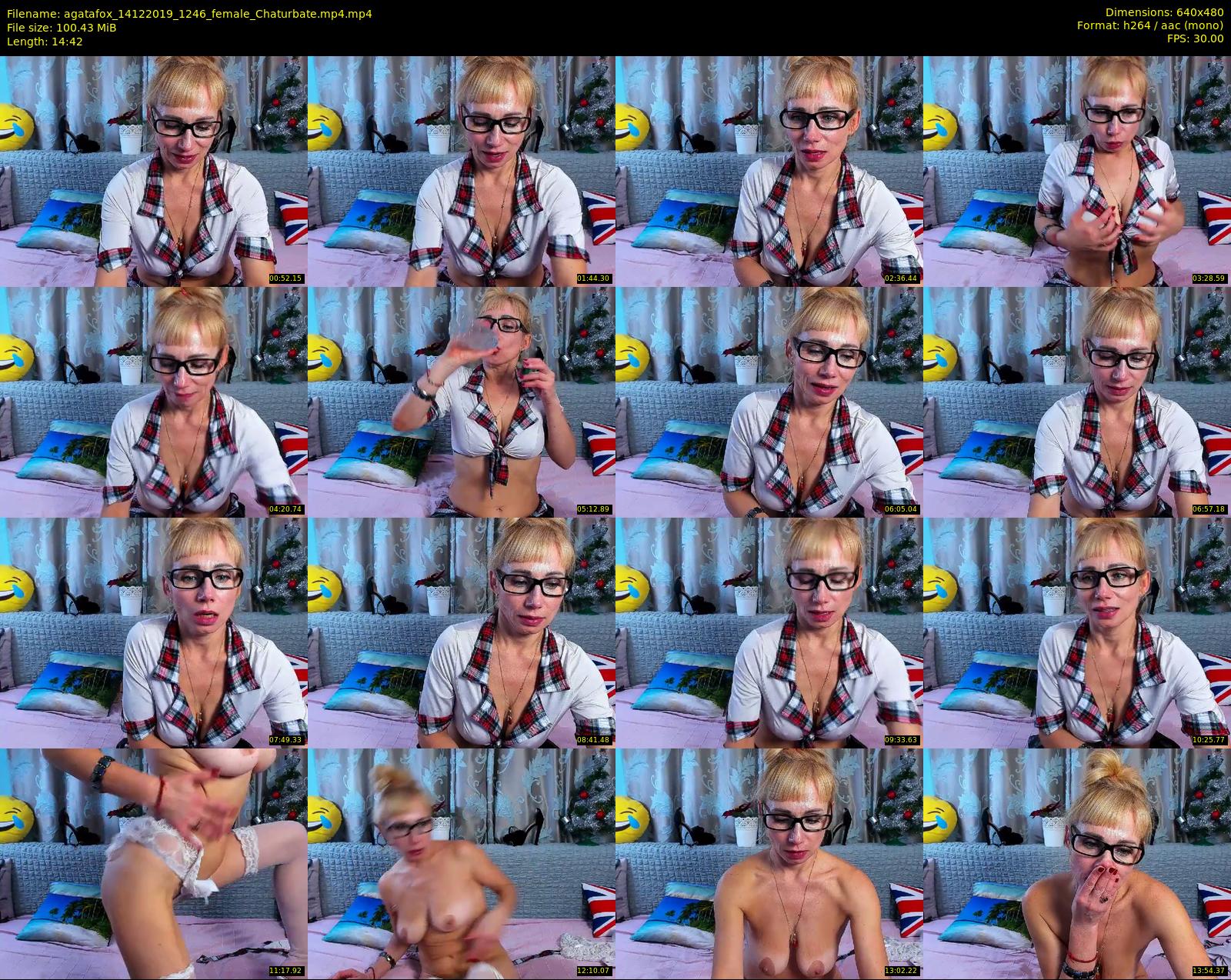 agatafox — 15 minute Chaturbate female cam show recording, 480p, Dec 14, 2019