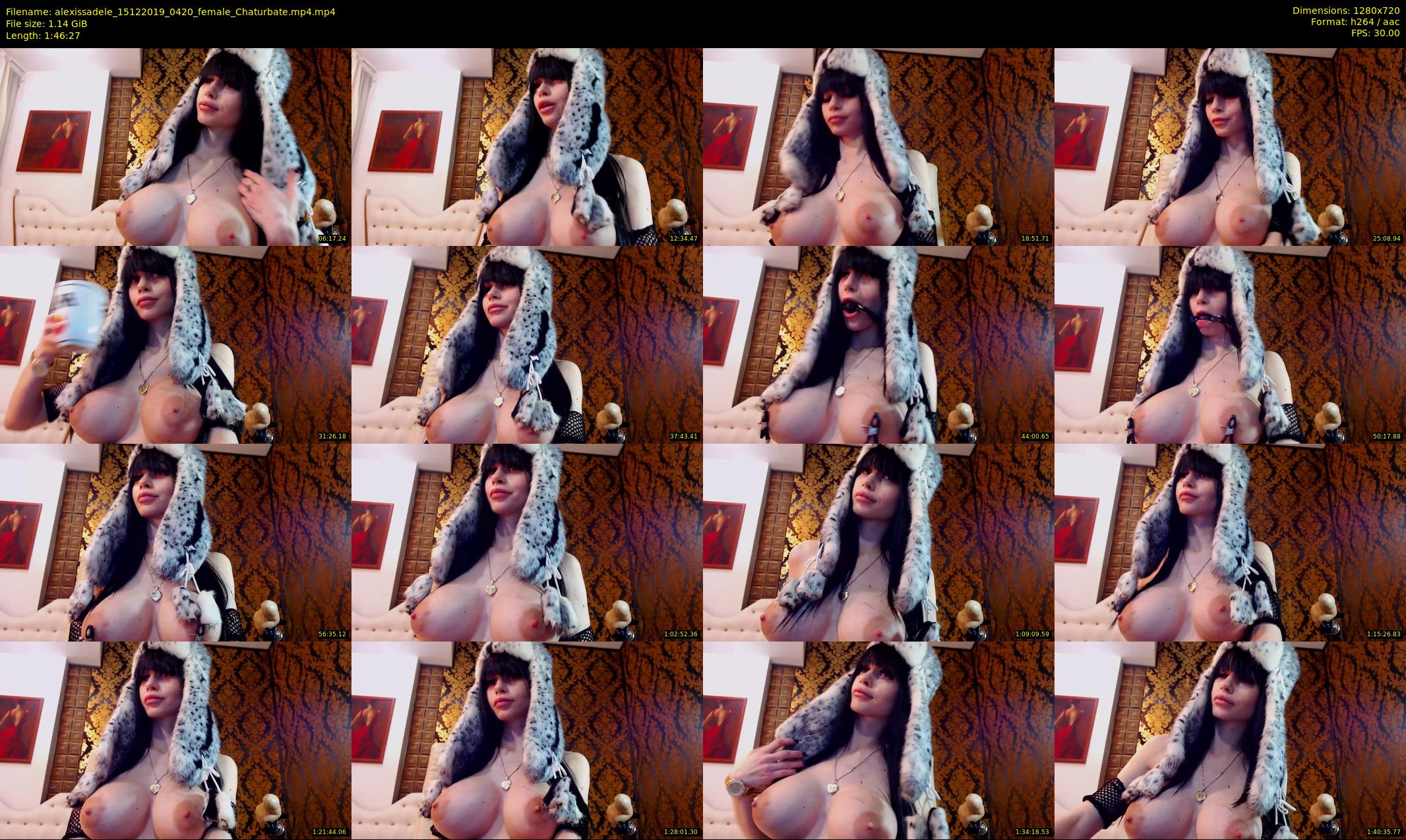 alexissadele — 107 minute Chaturbate female cam show recording, 720p, Dec 15, 2019