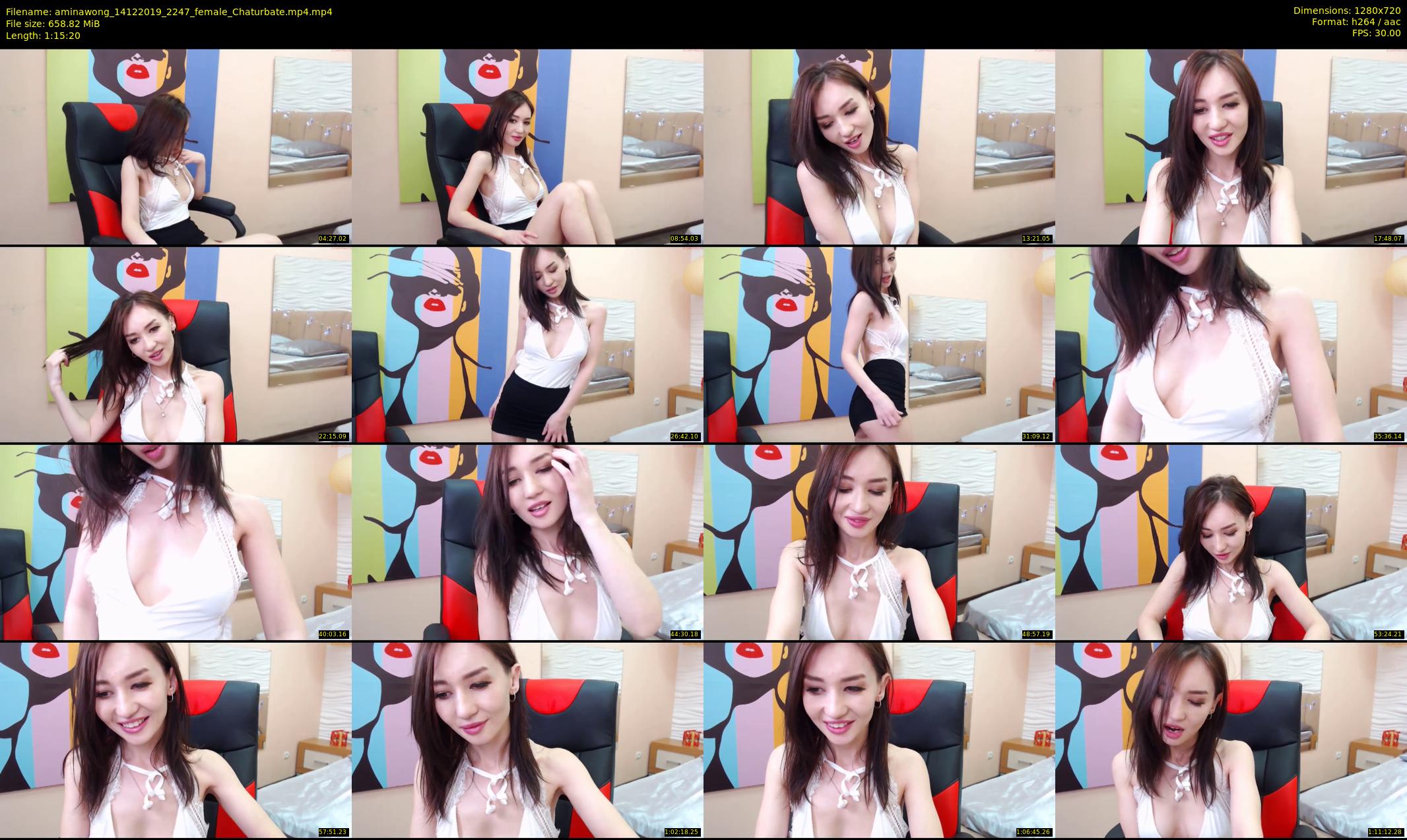 aminawong — 76 minute Chaturbate female cam show recording, 720p, Dec 14, 2019