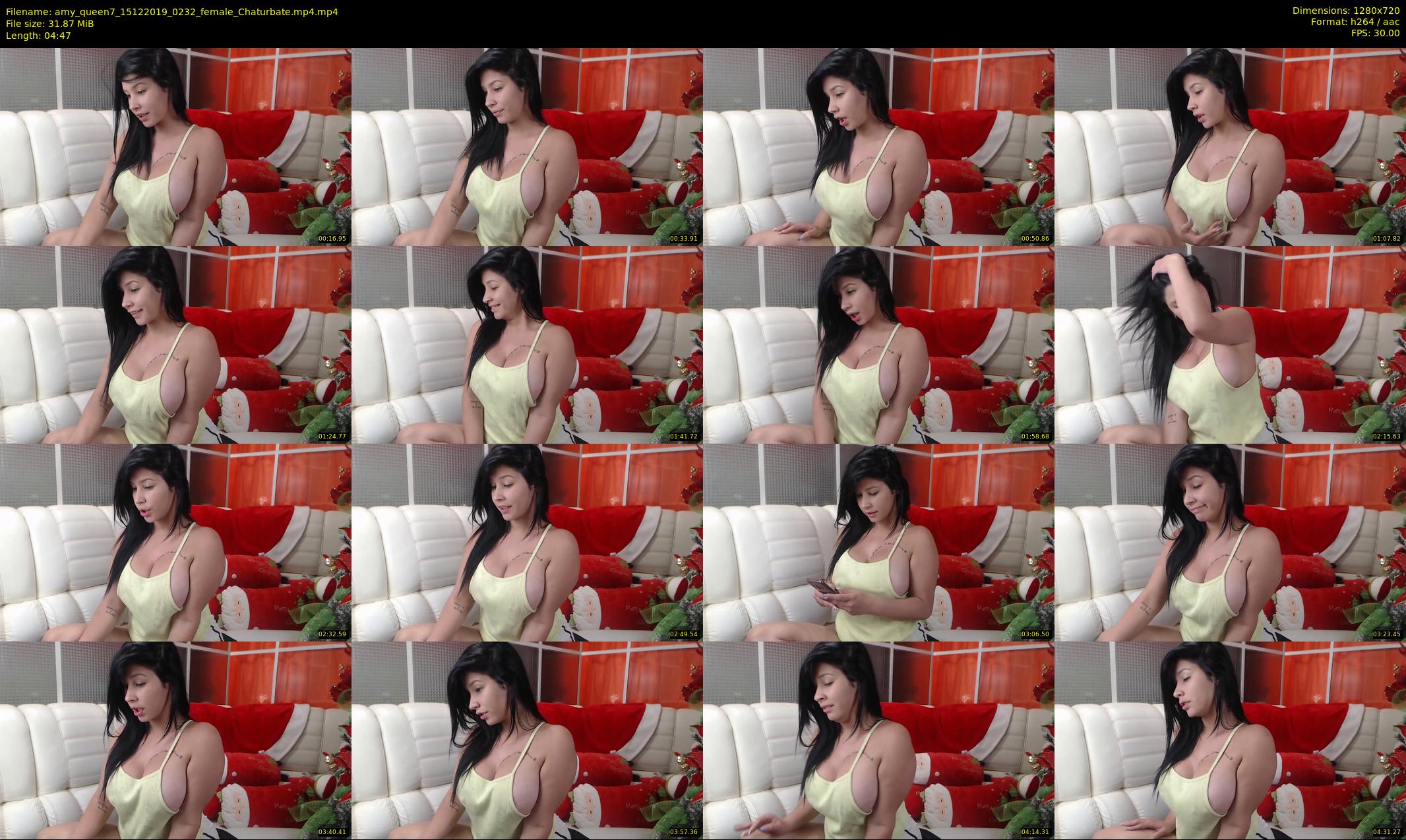amy_queen7 — 5 minute Chaturbate female cam show recording, 720p, Dec 15, 2019