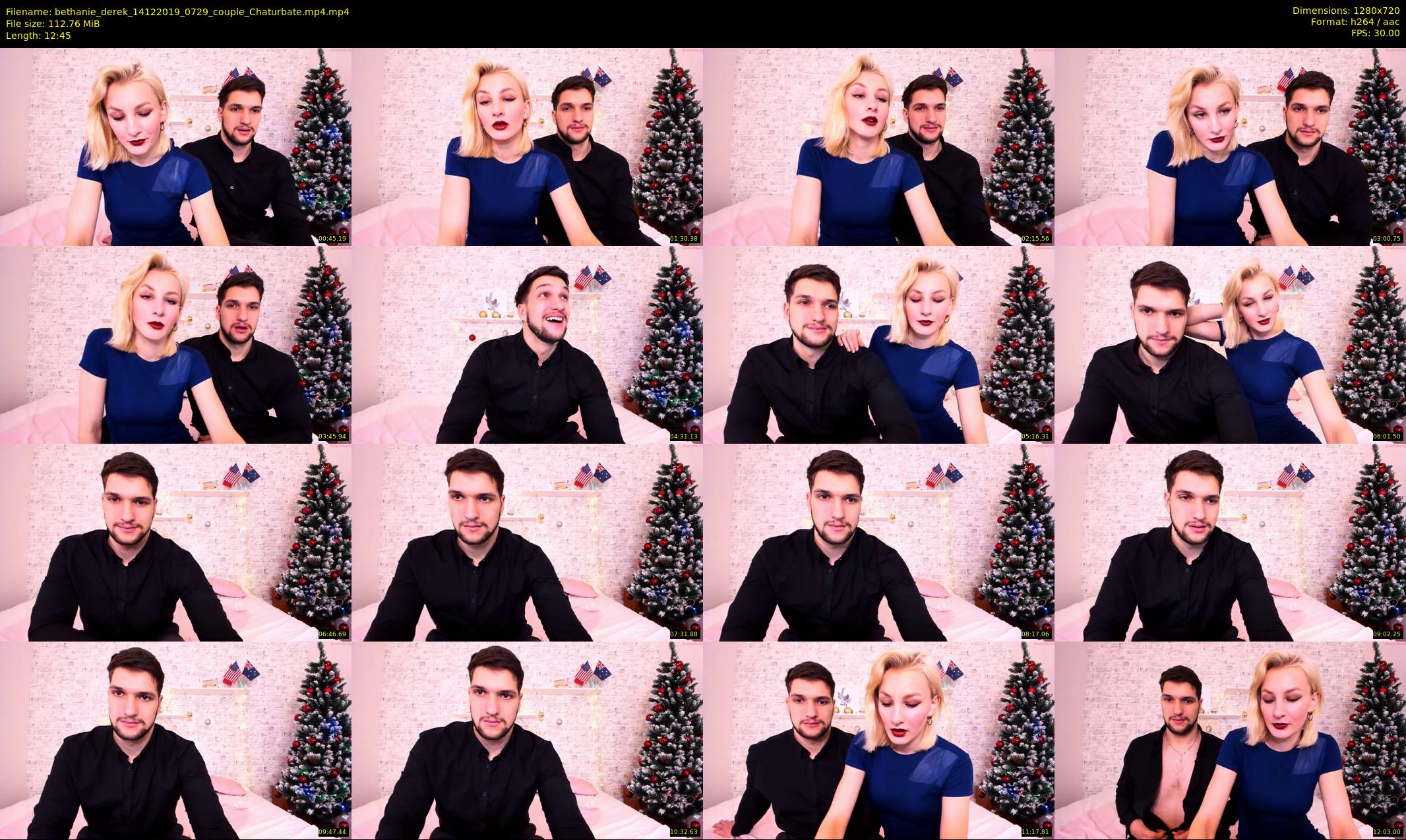 bethanie_derek — 13 minute Chaturbate couple cam show recording, 720p, Dec 14, 2019