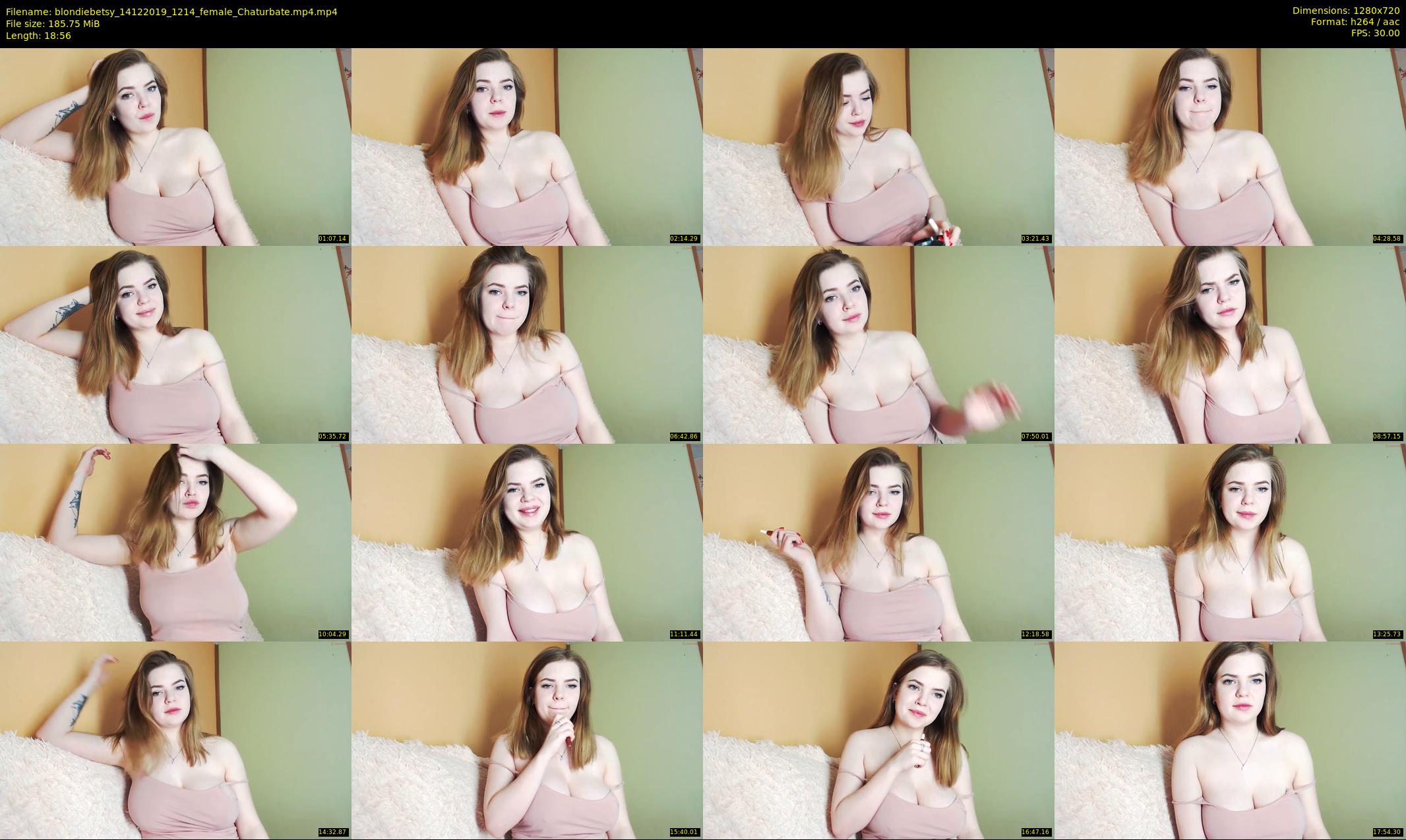 blondiebetsy — 19 minute Chaturbate female cam show recording, 720p, Dec 14, 2019