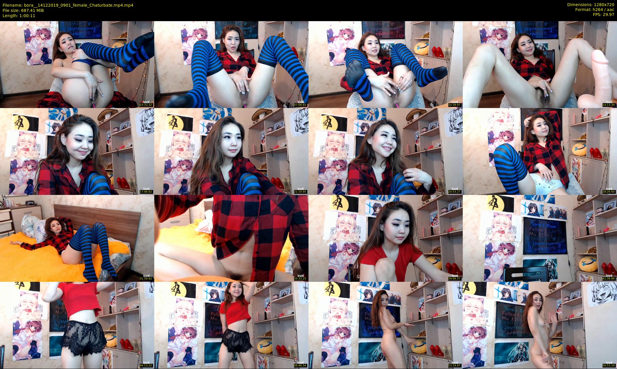bora_ — 61 minute Chaturbate female cam show recording, 720p, Dec 14, 2019