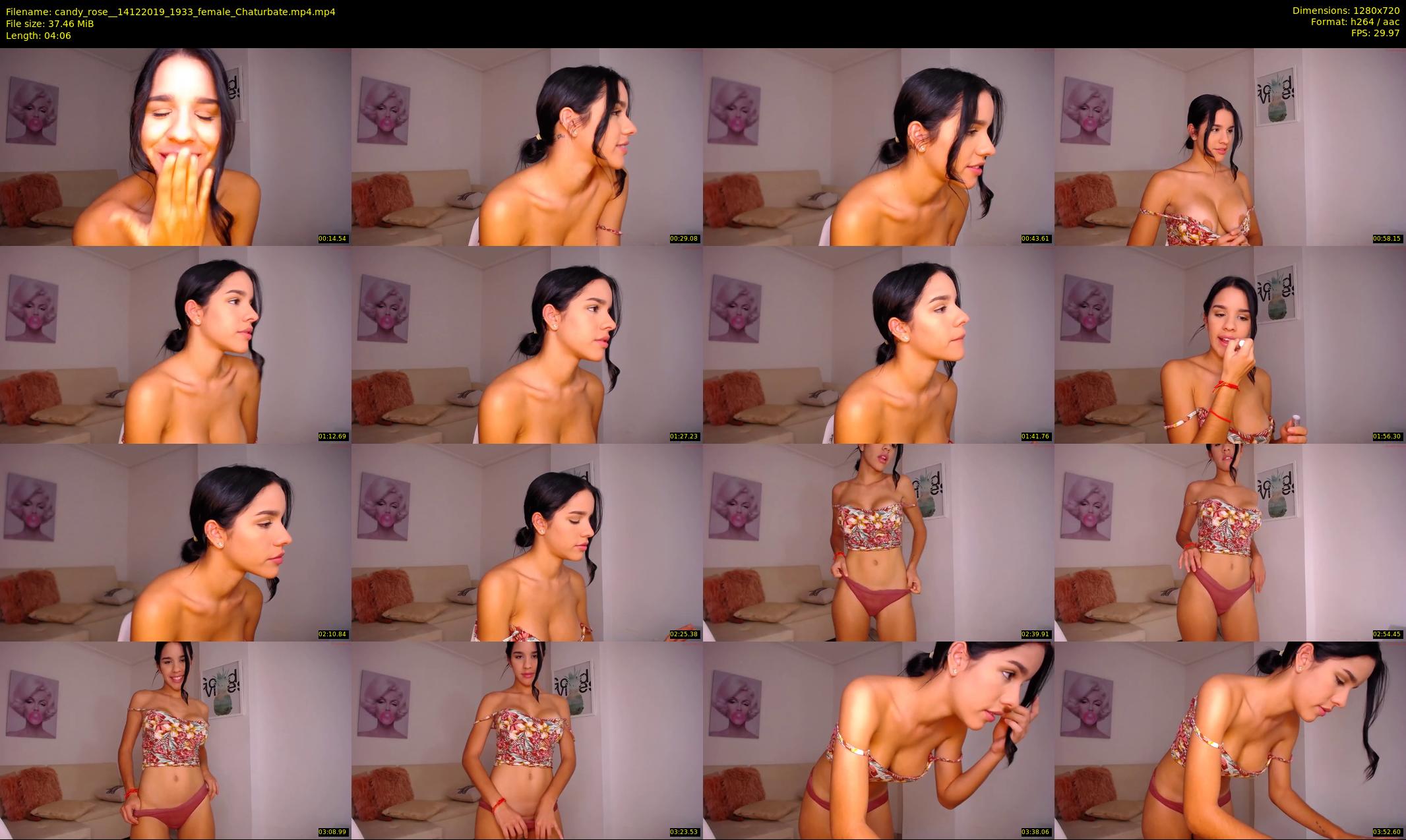 candy_rose_ — 5 minute Chaturbate female cam show recording, 720p, Dec 14, 2019