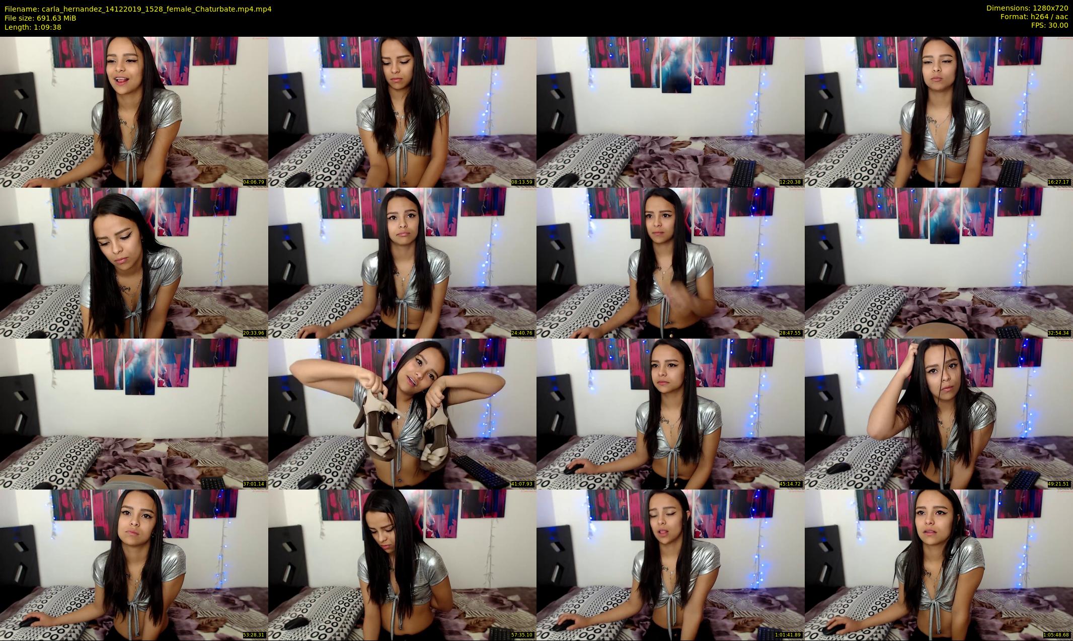 carla_hernandez — 70 minute Chaturbate female cam show recording, 720p, Dec 14, 2019