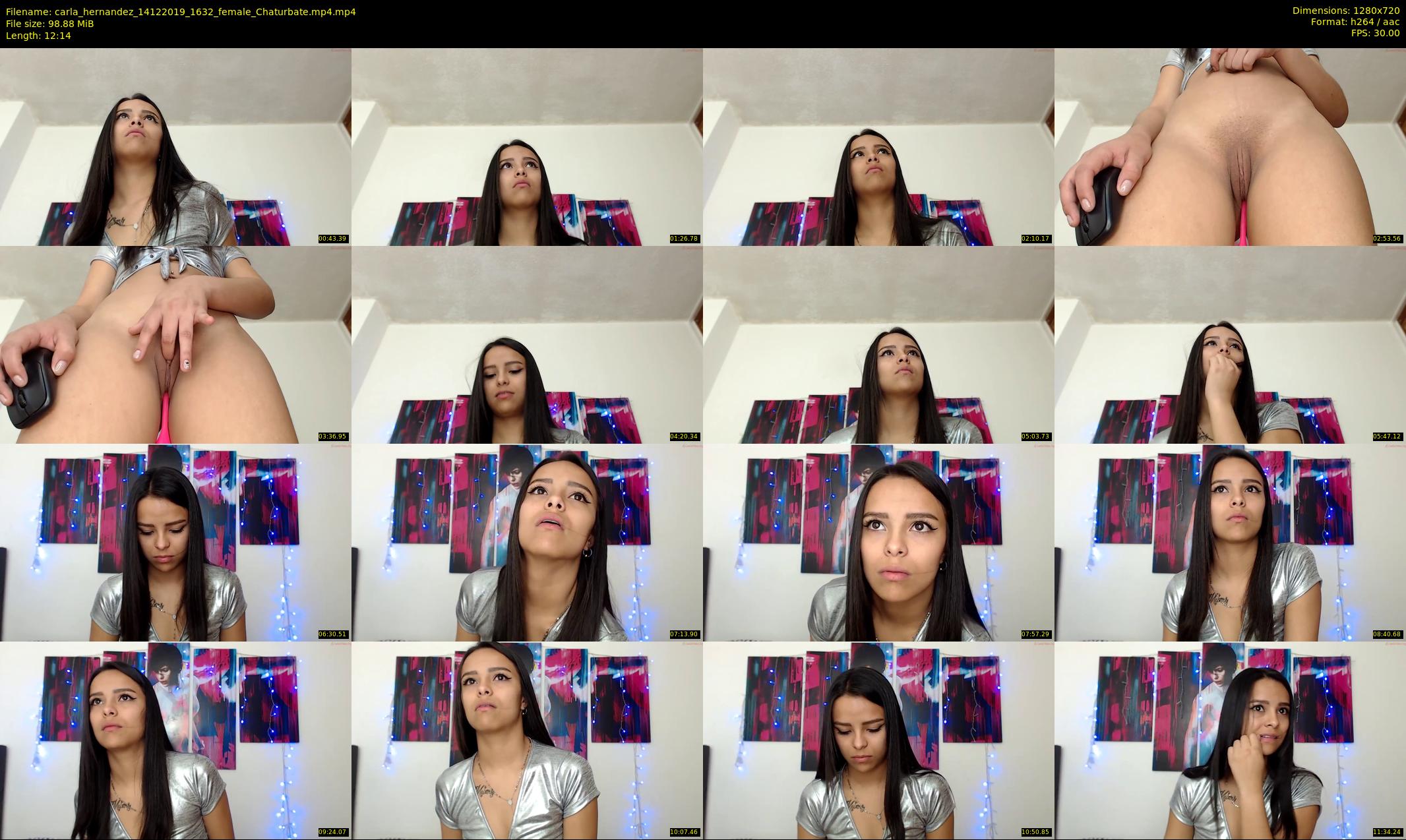 carla_hernandez — 13 minute Chaturbate female cam show recording, 720p, Dec 14, 2019