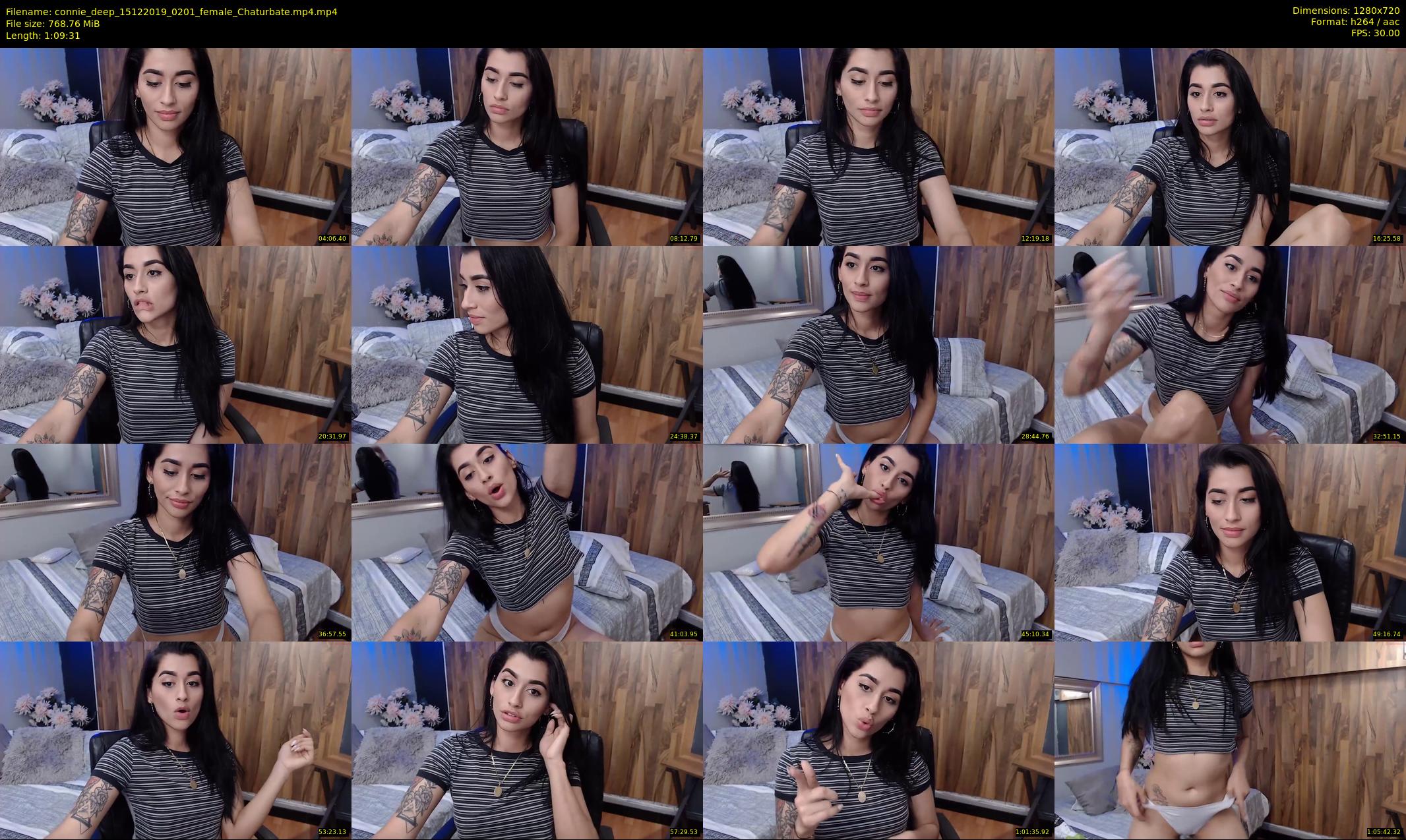 connie_deep — 70 minute Chaturbate female cam show recording, 720p, Dec 15, 2019