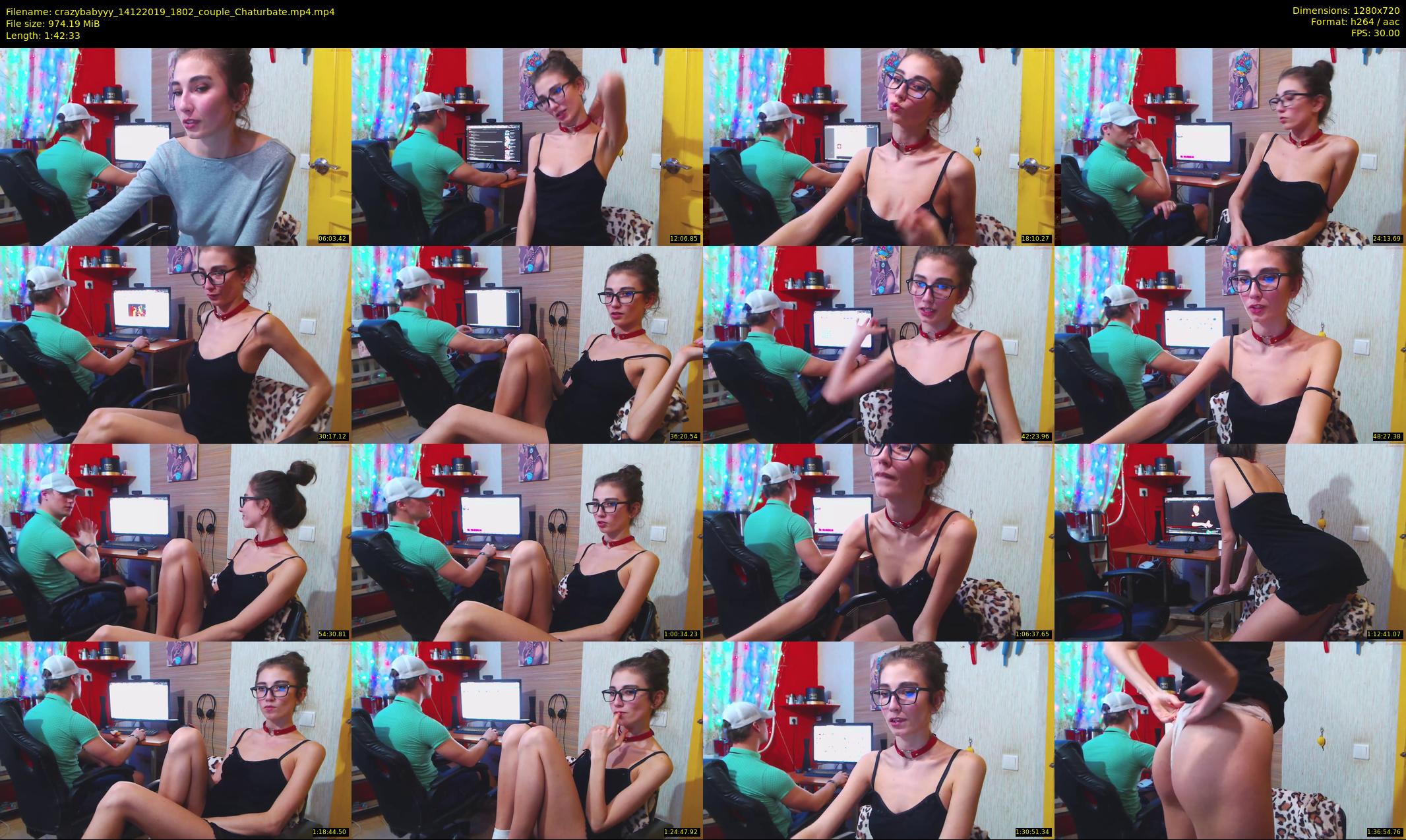 crazybabyyy — 103 minute Chaturbate couple cam show recording, 720p, Dec 14, 2019