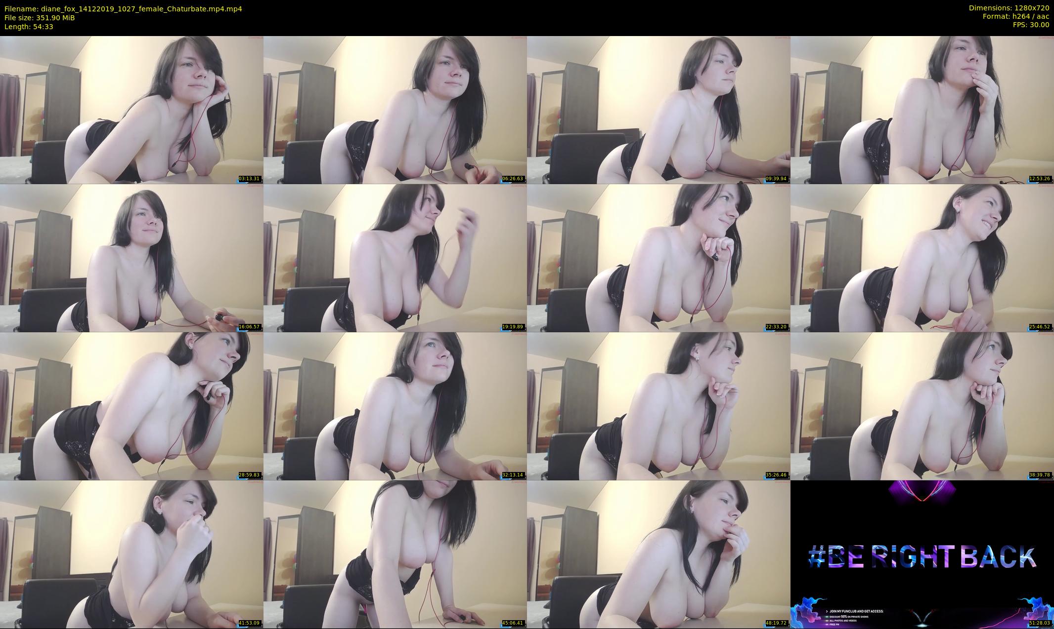 diane_fox — 55 minute Chaturbate female cam show recording, 720p, Dec 14, 2019