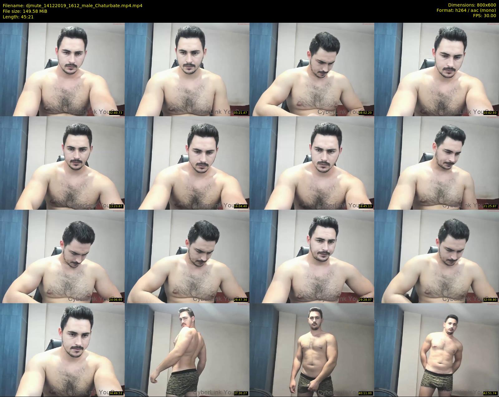 djmute — 46 minute Chaturbate male cam show recording, 480p, Dec 14, 2019