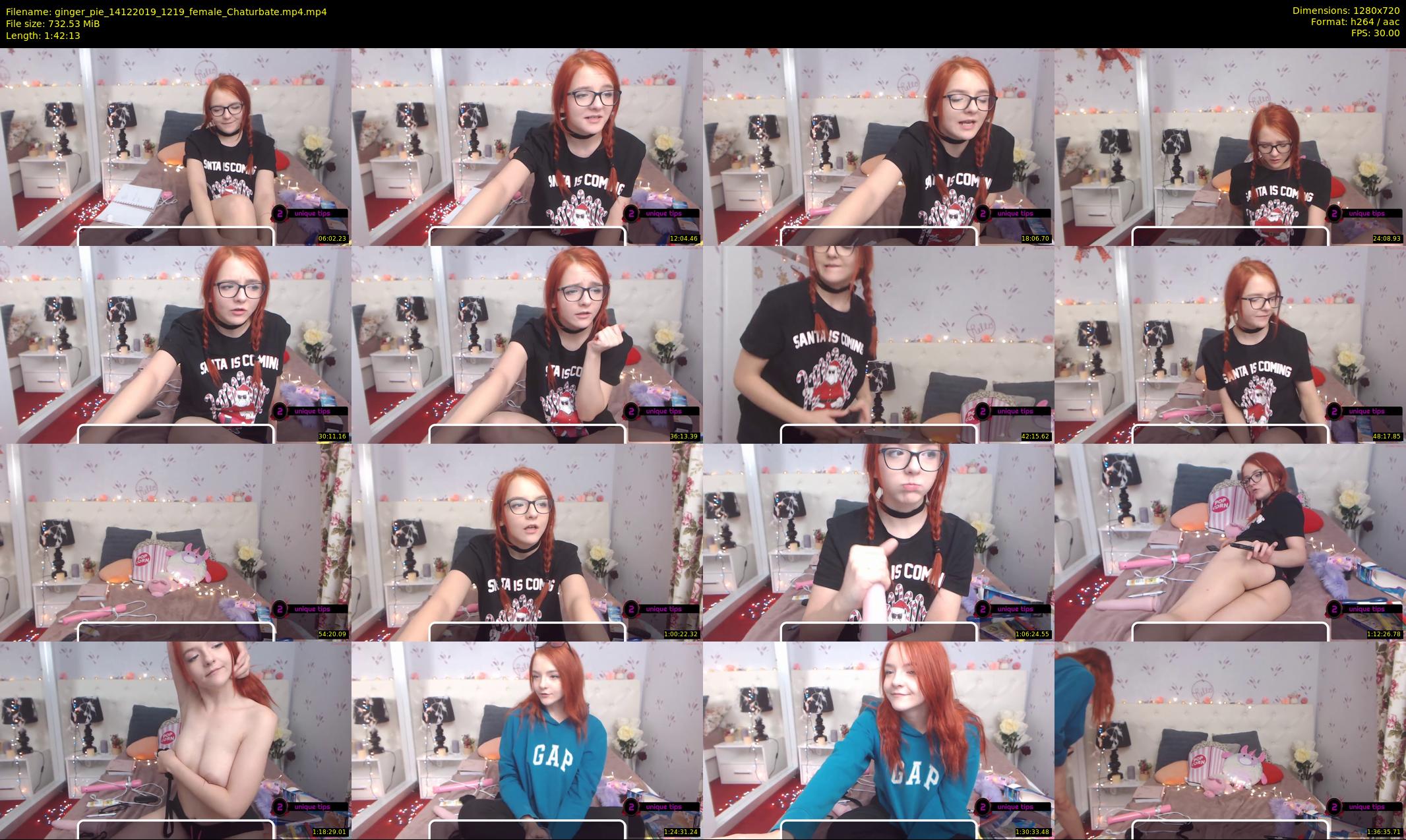 ginger_pie — 103 minute Chaturbate female cam show recording, 720p, Dec 14, 2019