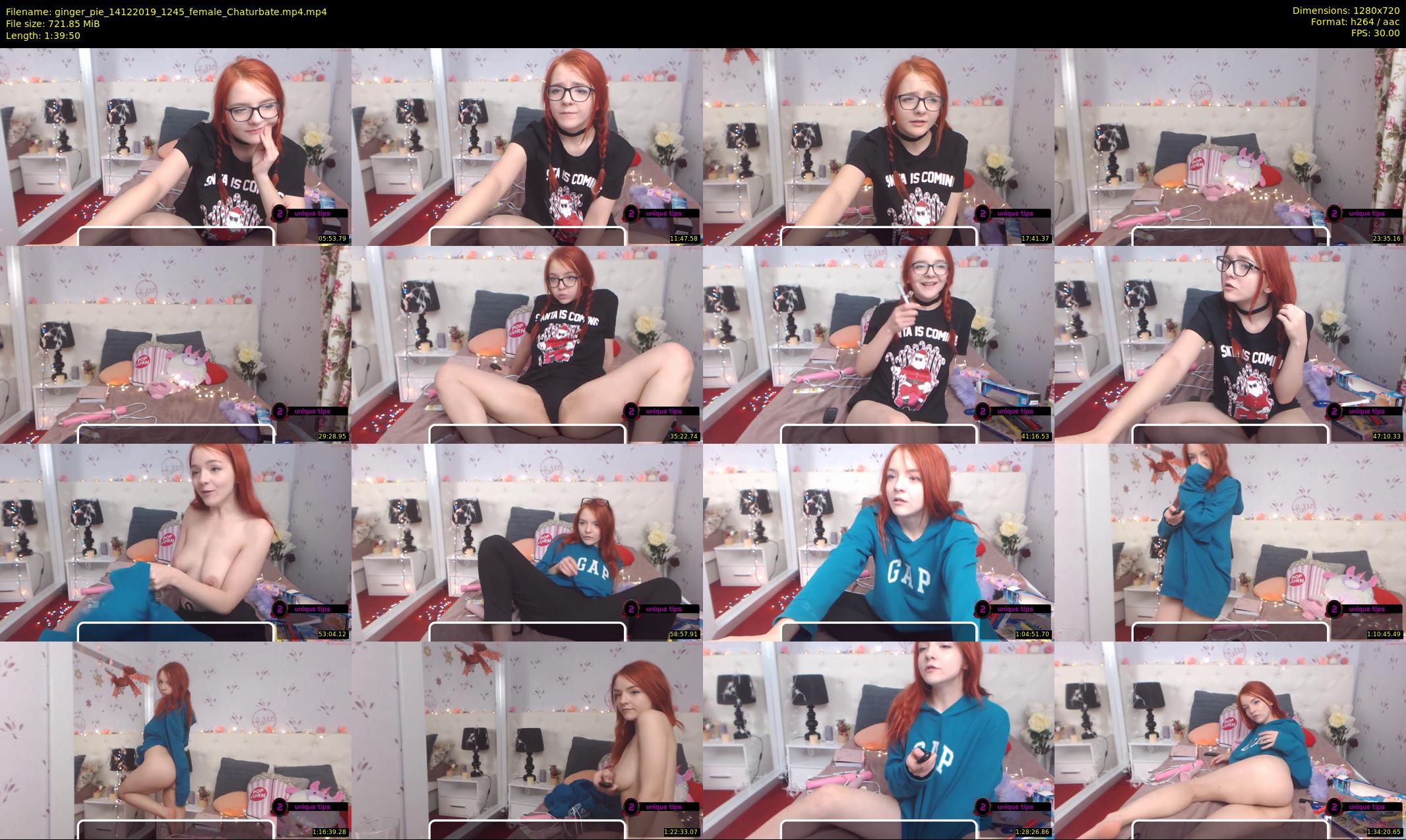 ginger_pie — 100 minute Chaturbate female cam show recording, 720p, Dec 14, 2019