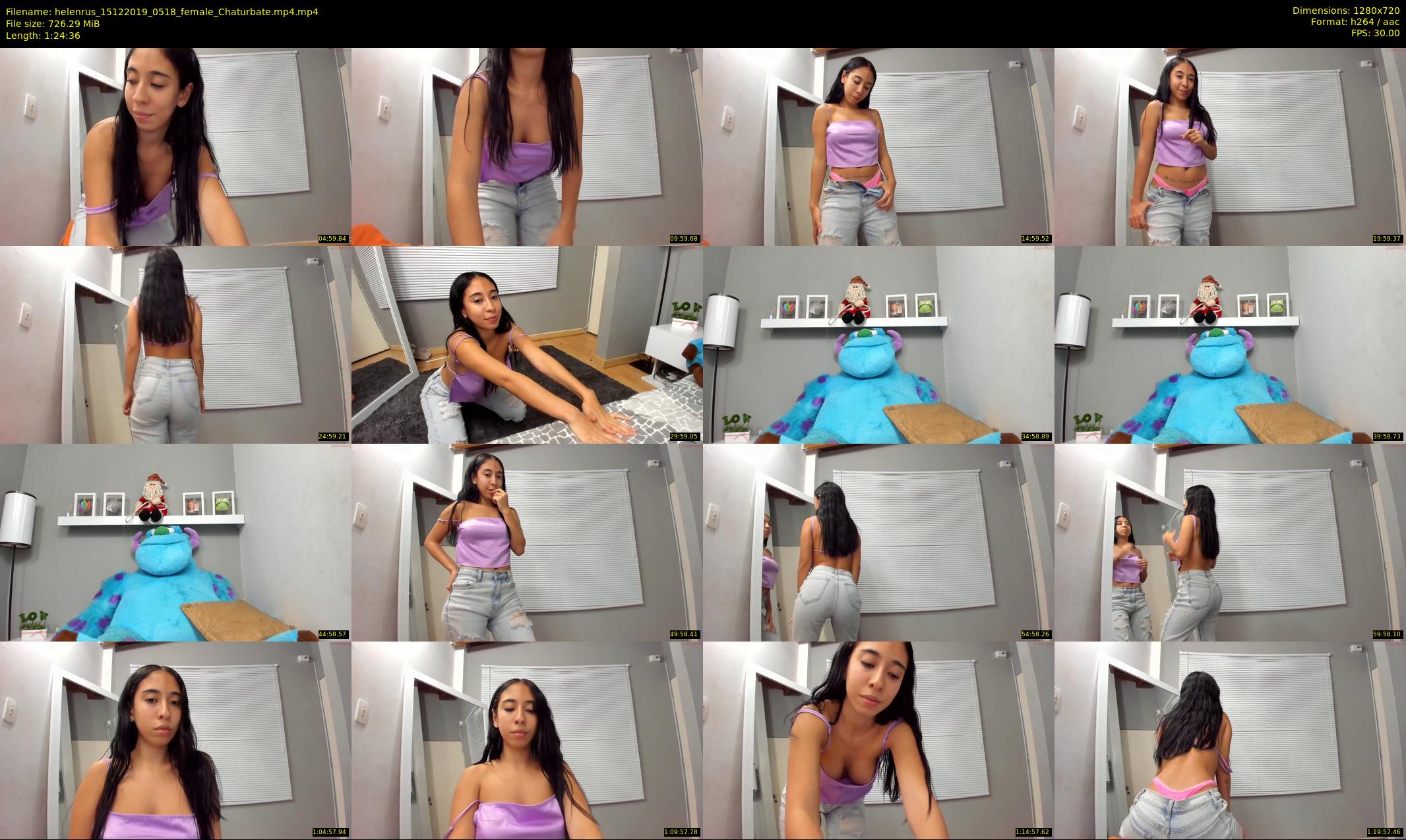 helenrus — 85 minute Chaturbate female cam show recording, 720p, Dec 15, 2019
