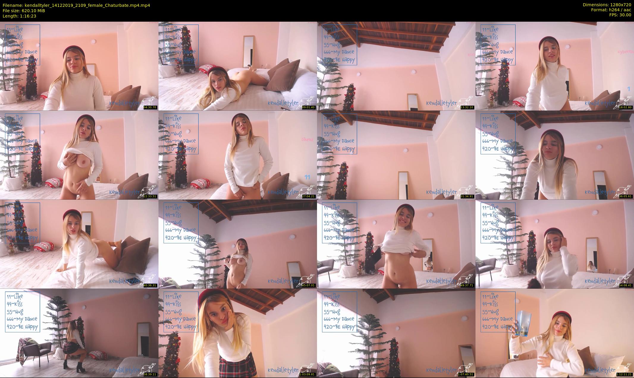 kendalltyler — 77 minute Chaturbate female cam show recording, 720p, Dec 14, 2019