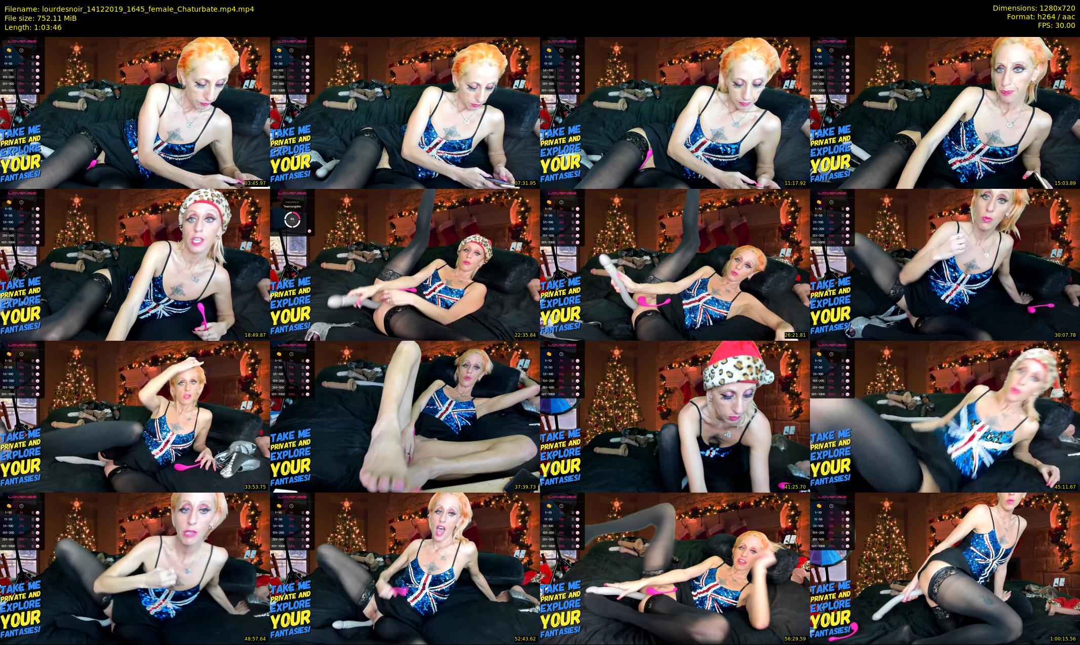 lourdesnoir — 64 minute Chaturbate female cam show recording, 720p, Dec 14, 2019