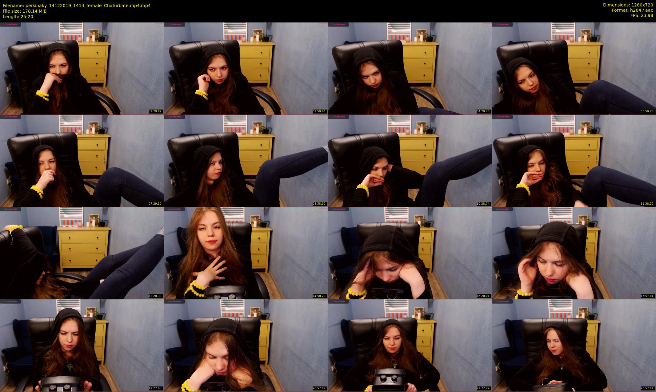 persinaky — 26 minute Chaturbate female cam show recording, 720p, Dec 14, 2019