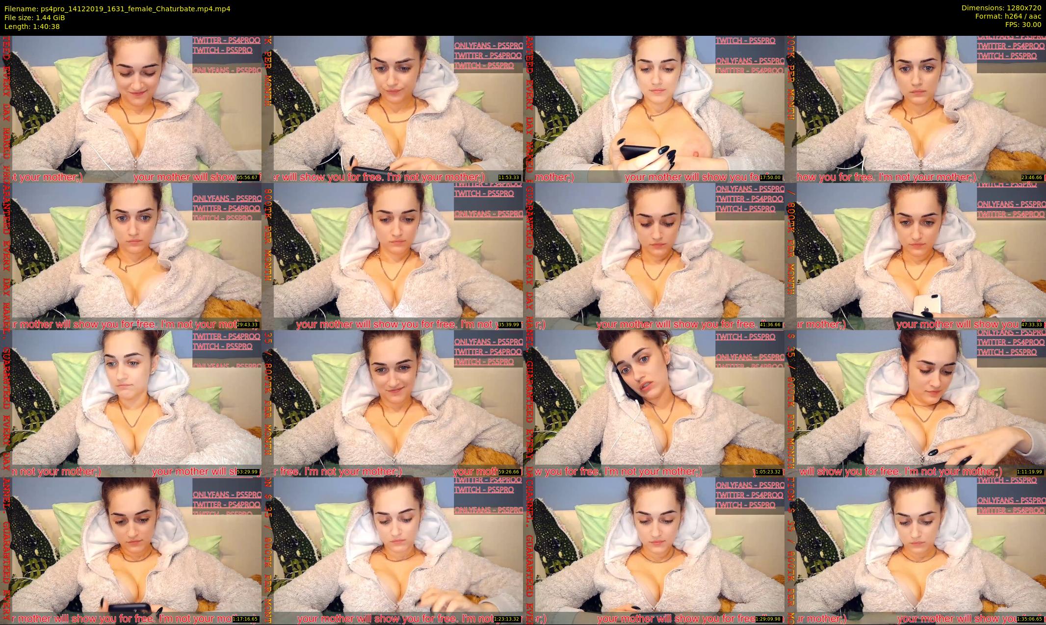 ps4pro — 101 minute Chaturbate female cam show recording, 720p, Dec 14, 2019