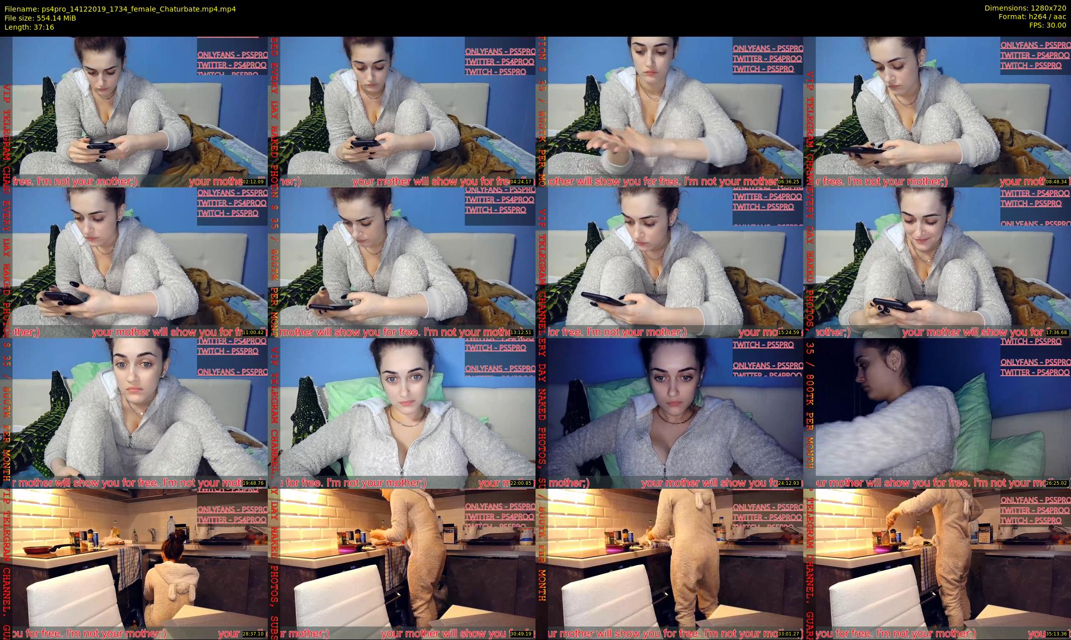 ps4pro — 38 minute Chaturbate female cam show recording, 720p, Dec 14, 2019