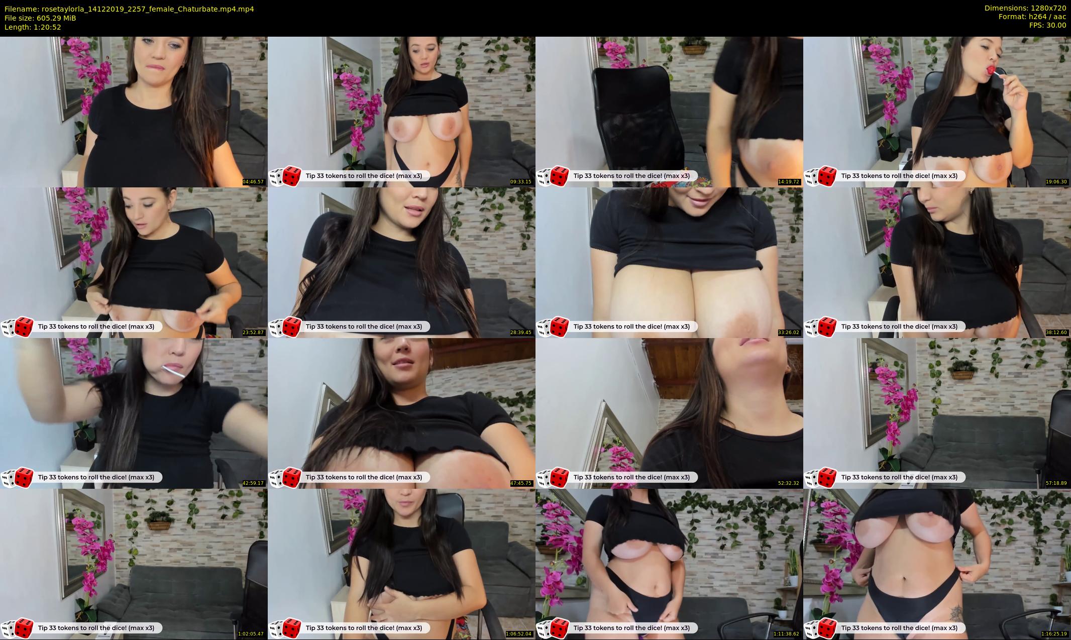 rosetaylorla — 81 minute Chaturbate female cam show recording, 720p, Dec 14, 2019