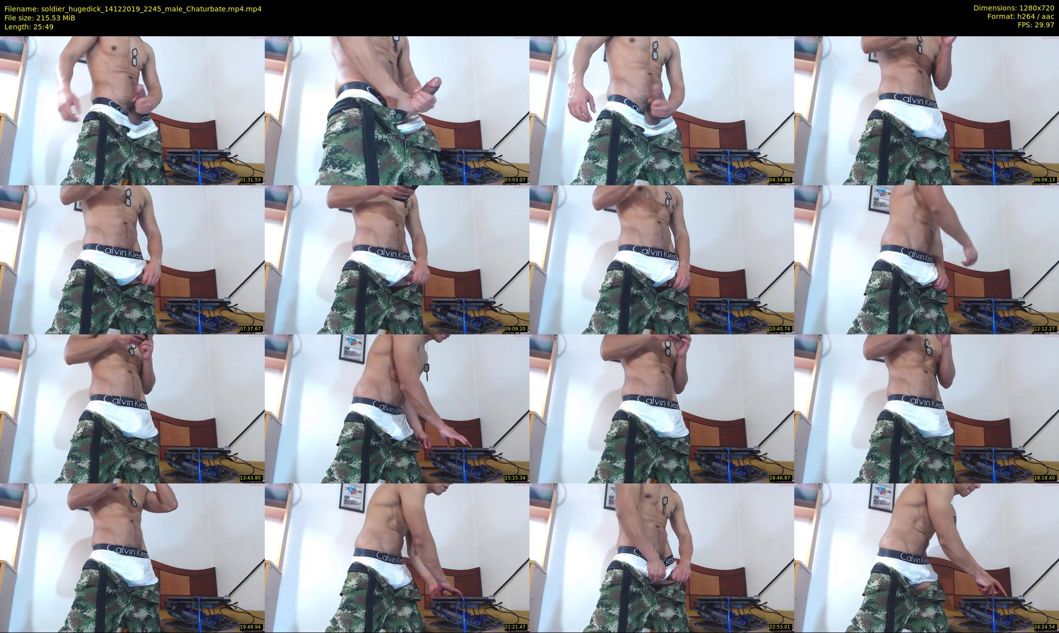 soldier_hugedick — 26 minute Chaturbate male cam show recording, 720p, Dec 14, 2019