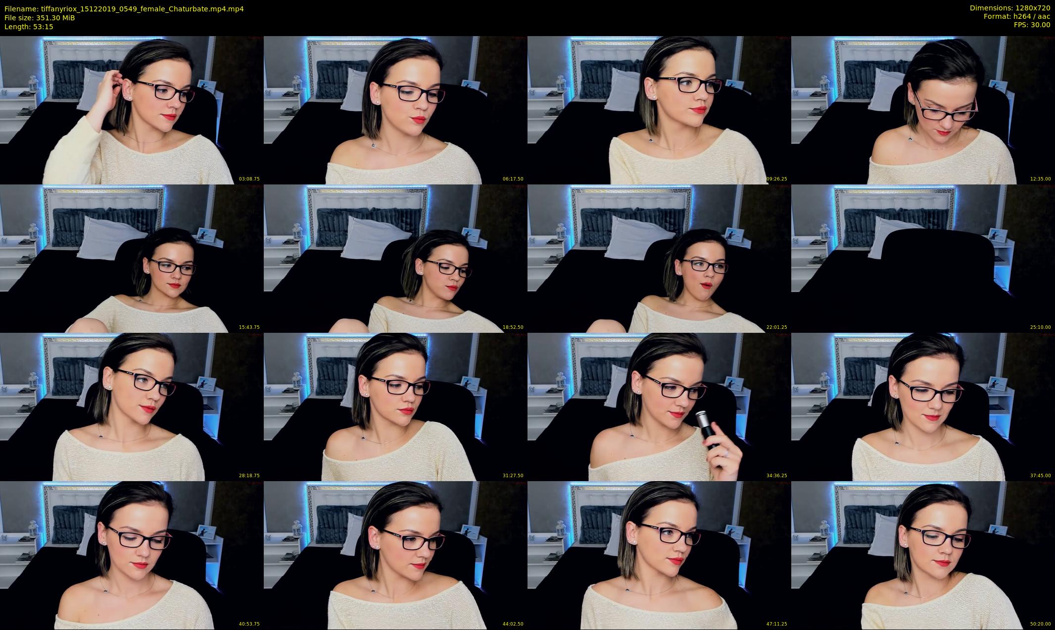 tiffanyriox — 54 minute Chaturbate female cam show recording, 720p, Dec 15, 2019
