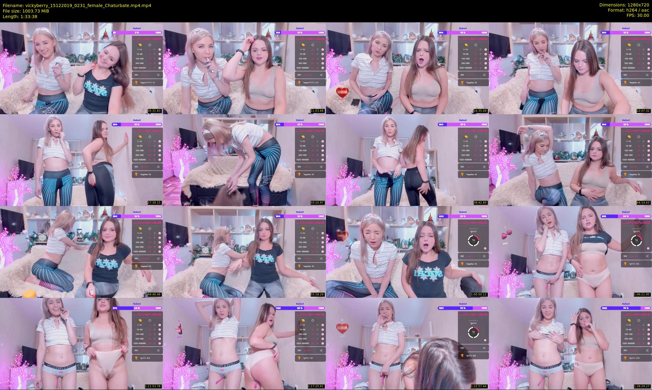 vickyberry — 94 minute Chaturbate female cam show recording, 720p, Dec 15, 2019