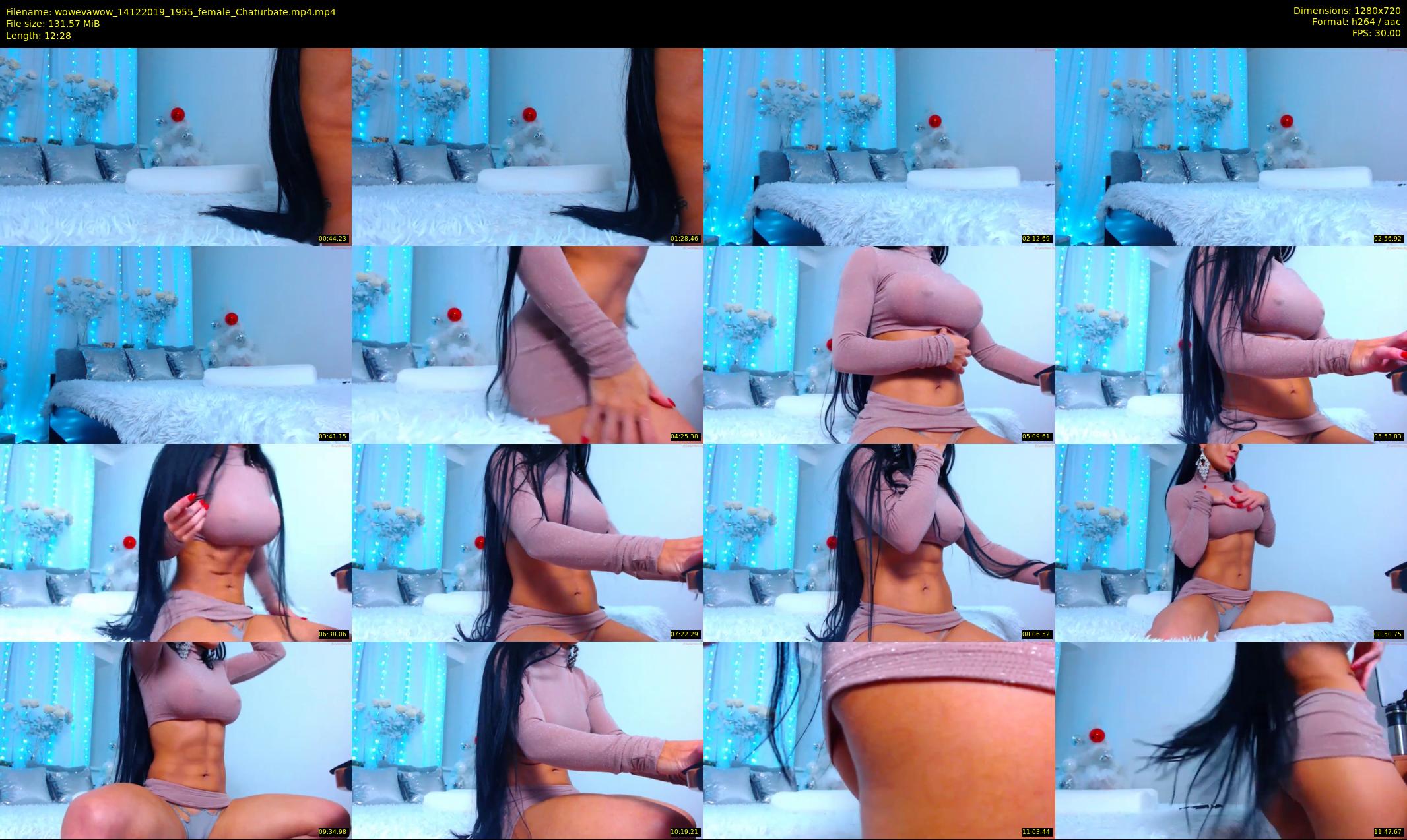 wowevawow — 13 minute Chaturbate female cam show recording, 720p, Dec 14, 2019