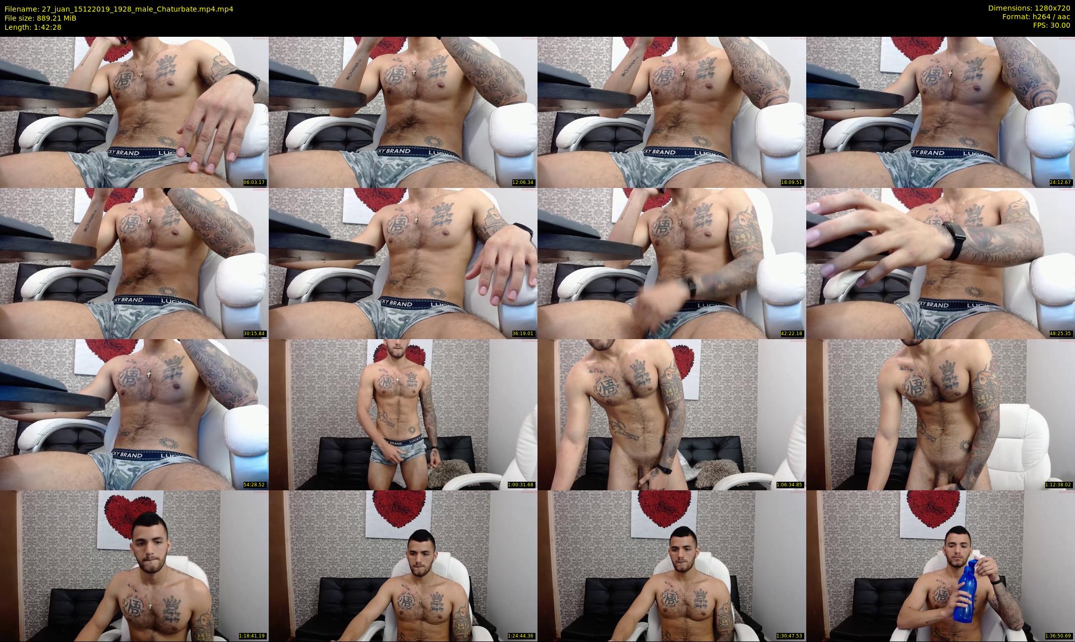 27_juan — 103 minute Chaturbate male cam show recording, 720p, Dec 15, 2019