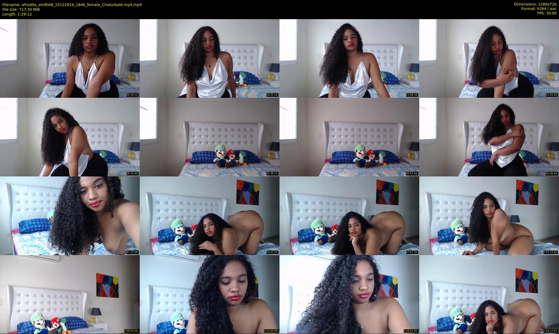 afrodita_smith08 — 90 minute Chaturbate female cam show recording, 720p, Dec 15, 2019