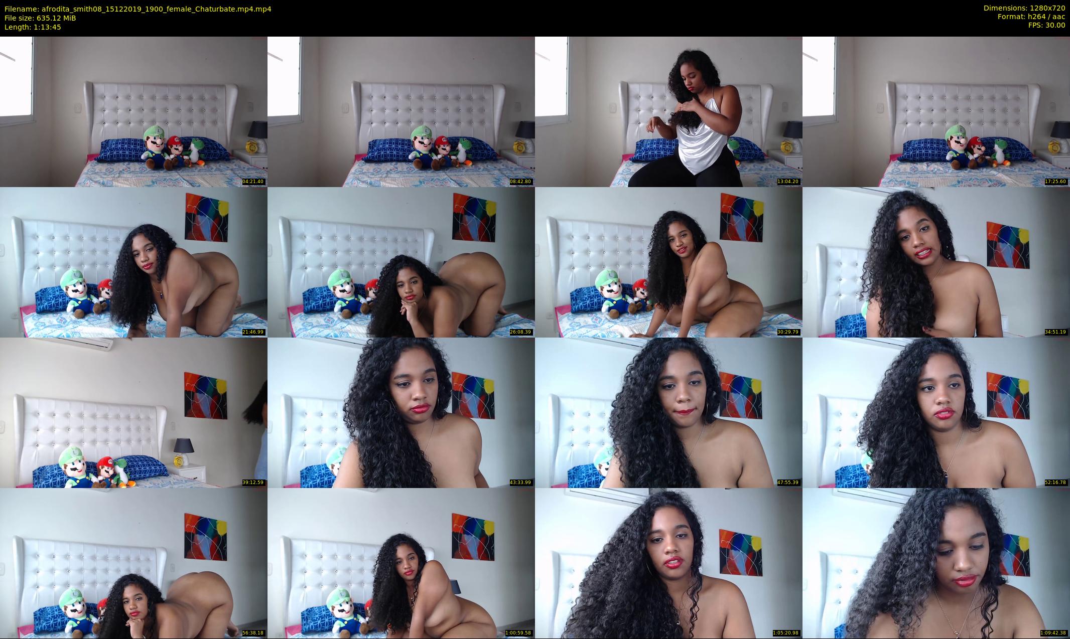 afrodita_smith08 — 74 minute Chaturbate female cam show recording, 720p, Dec 15, 2019