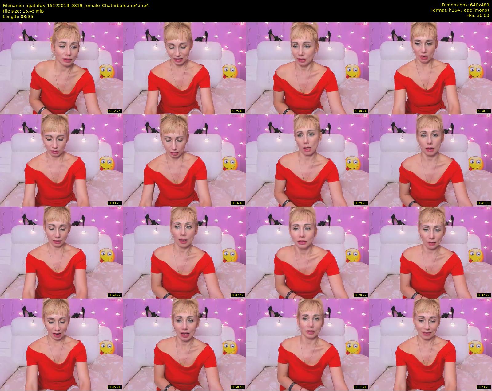 agatafox — 4 minute Chaturbate female cam show recording, 480p, Dec 15, 2019