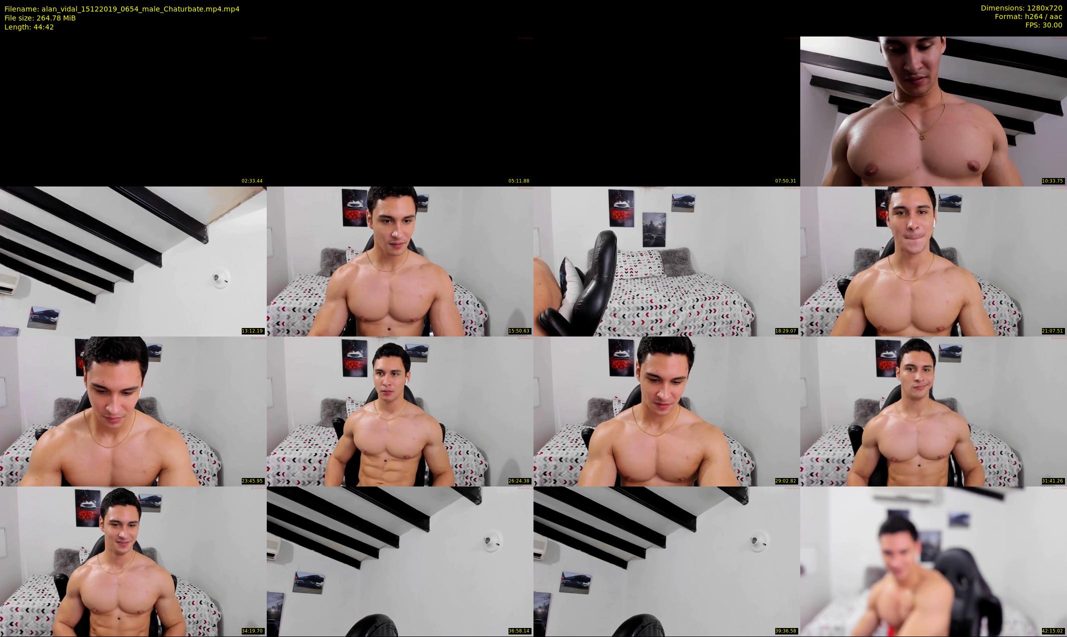 alan_vidal — 45 minute Chaturbate male cam show recording, 720p, Dec 15, 2019